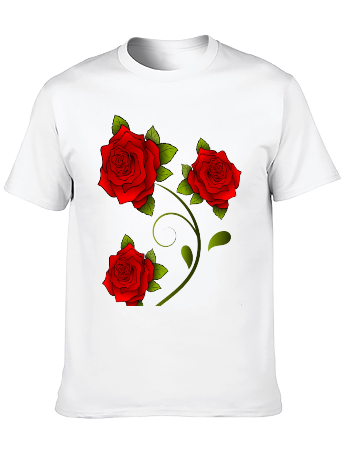 Rose Graphic Tee - Floral Print