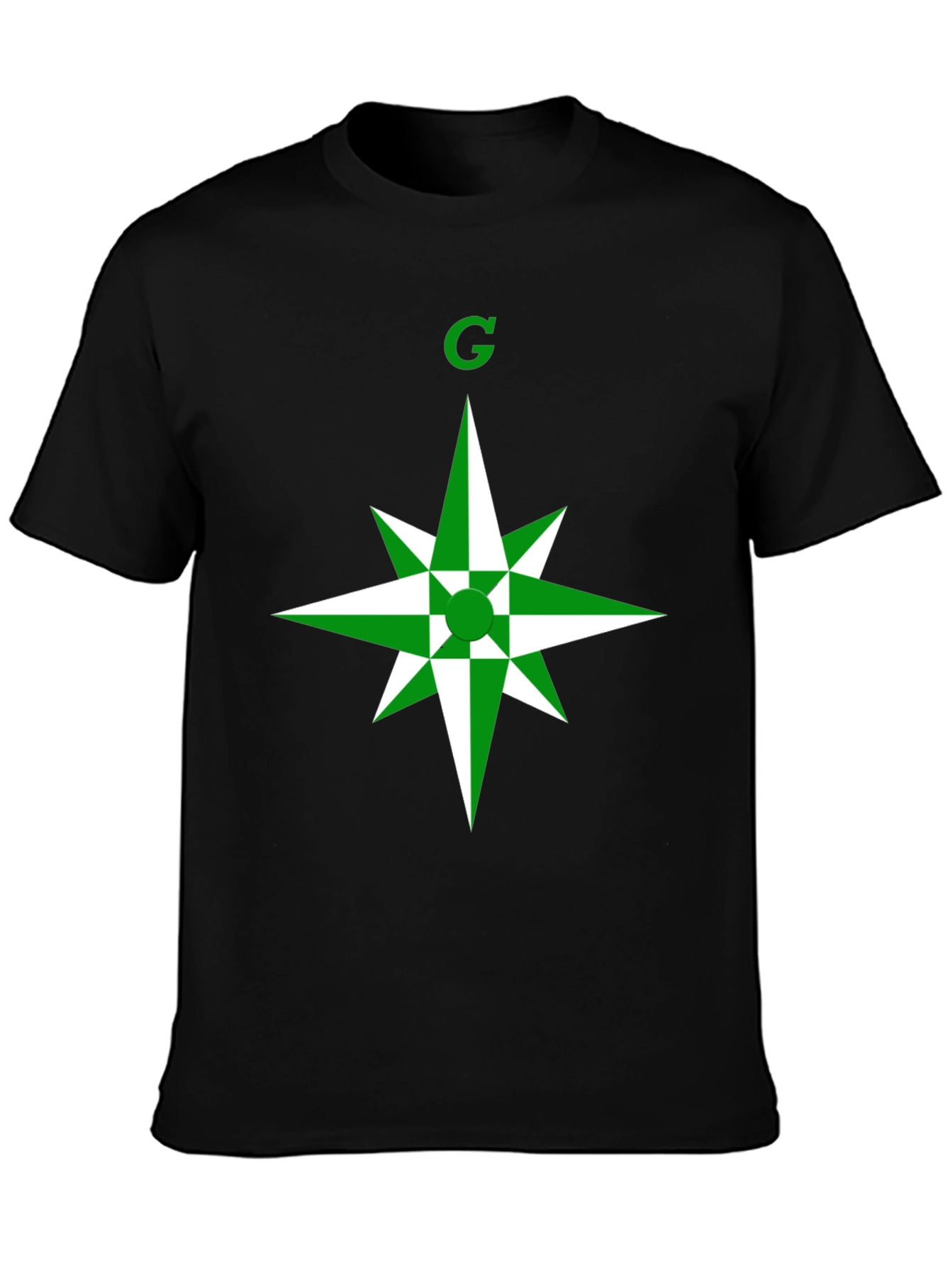 Green Star Graphic T-Shirt - Modern Casual Wear