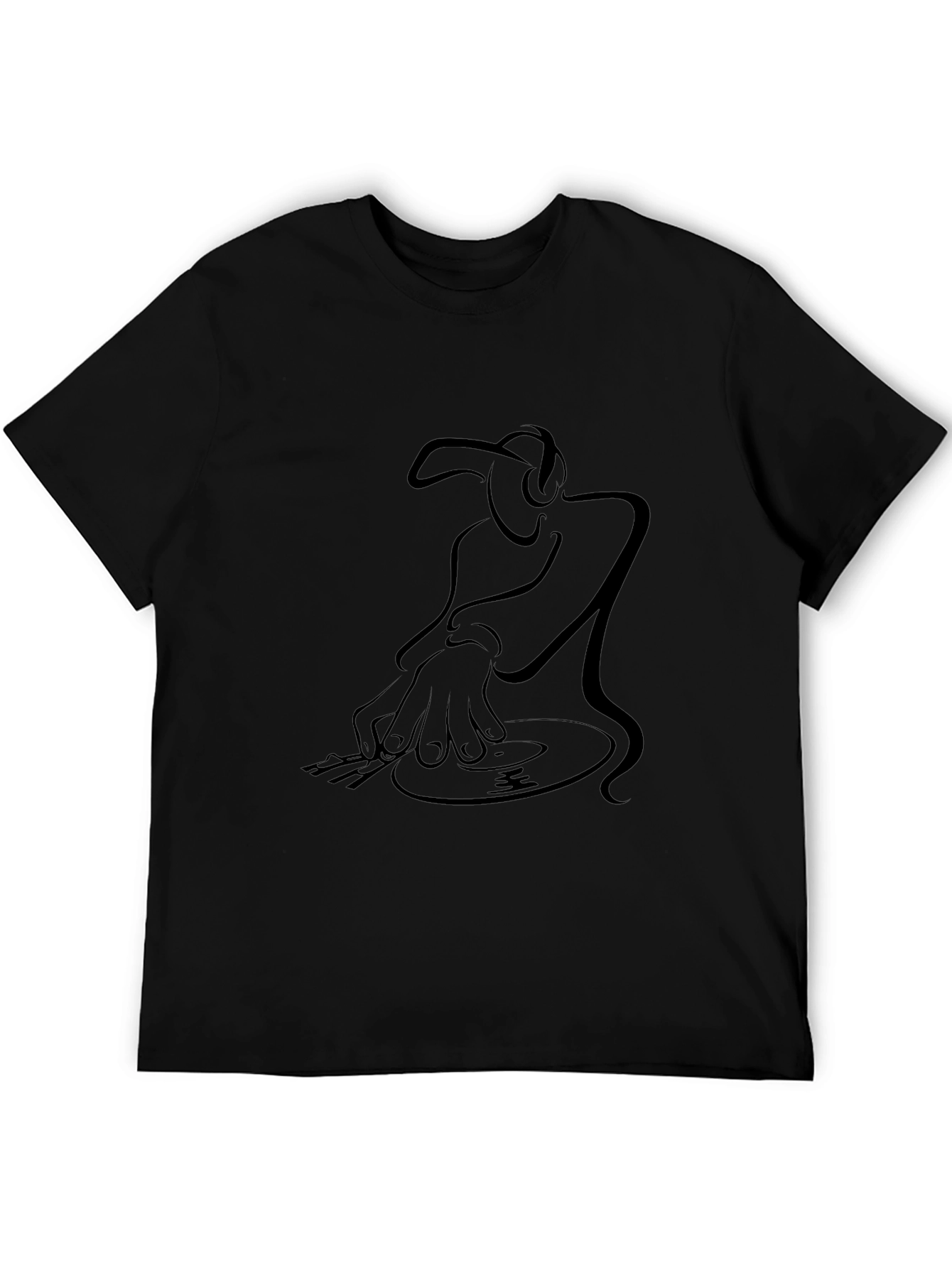 DJ Graphic Tee - Stylish Black Cotton T-Shirt
