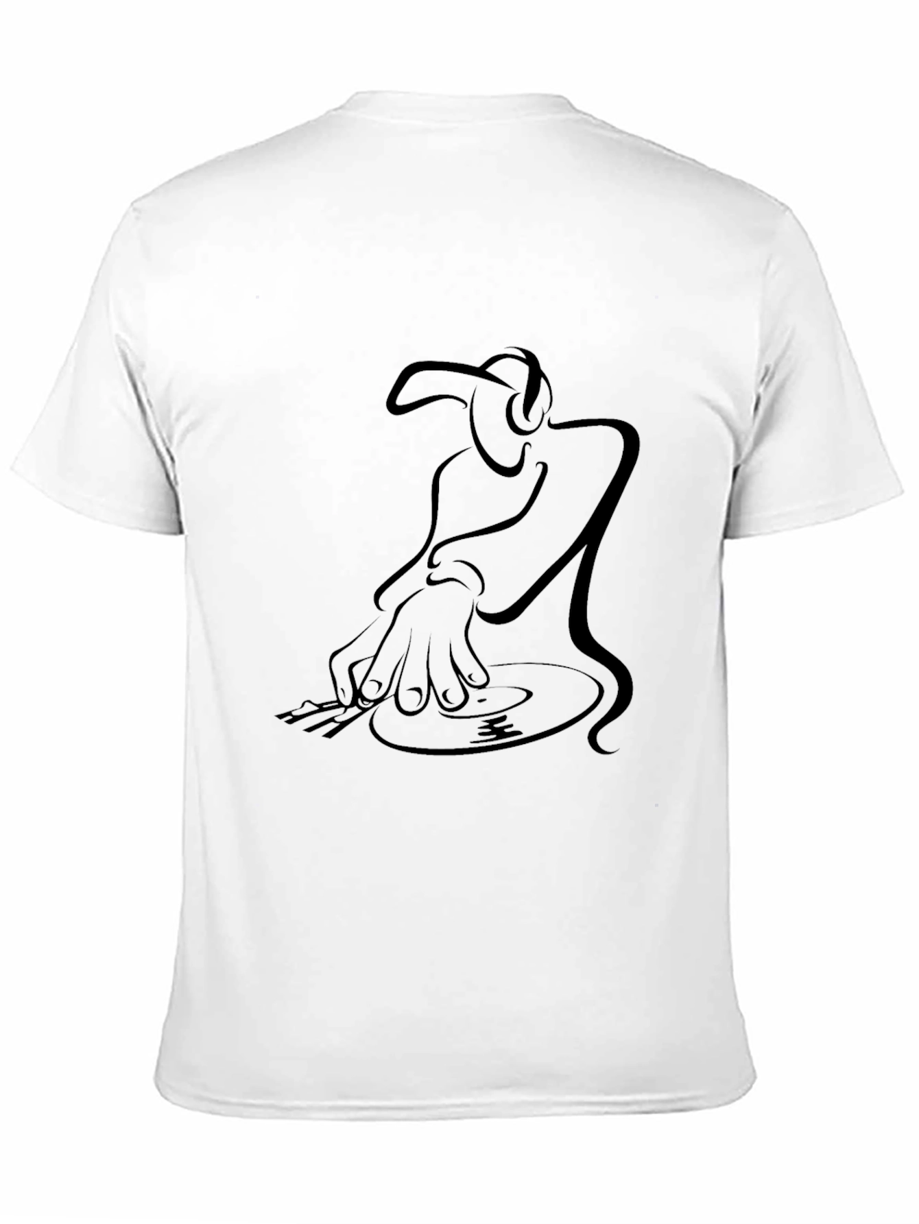 DJ Graphic Tee - Stylish Black Cotton T-Shirt