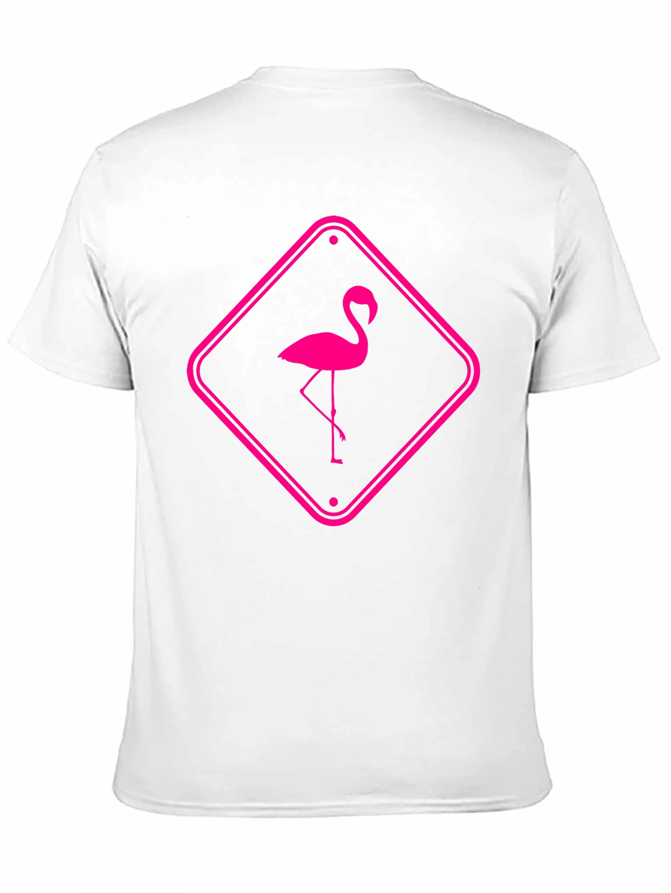 Pink Flamingo Graphic Tee - Mens Black T-Shirt