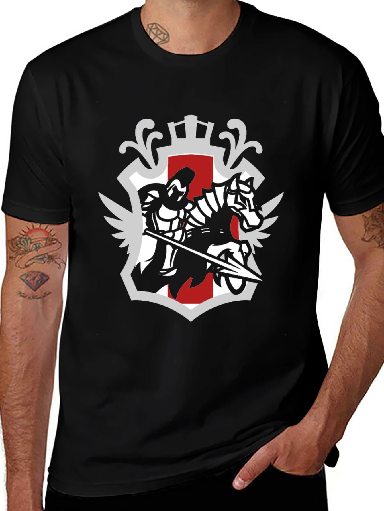 Knight on Horse T-Shirt - Graphic Tee