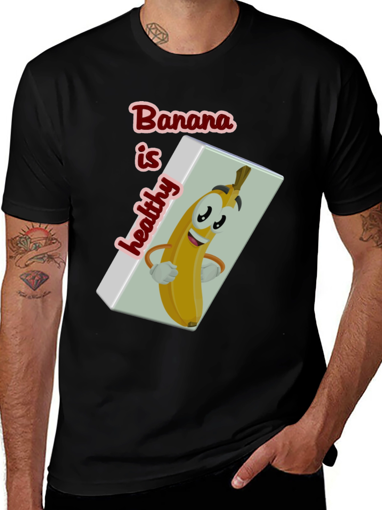 Funny Banana is Healthy Graphic T-Shirt