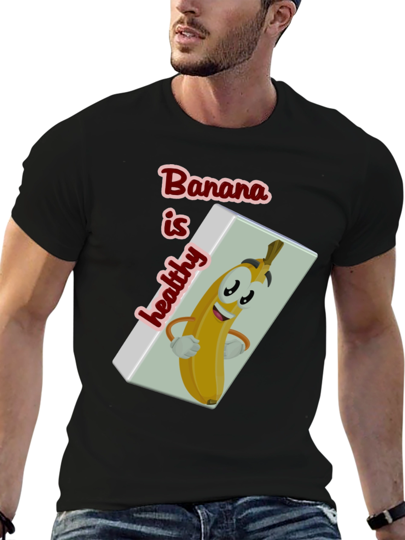 Funny Banana is Healthy Graphic T-Shirt