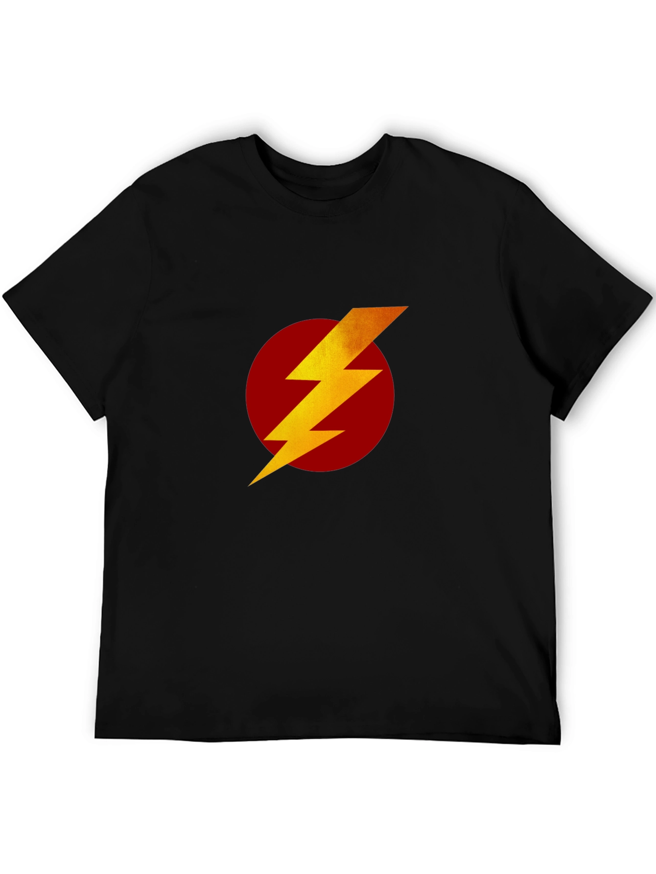 Flash Symbol T-Shirt - Black Superhero Tee