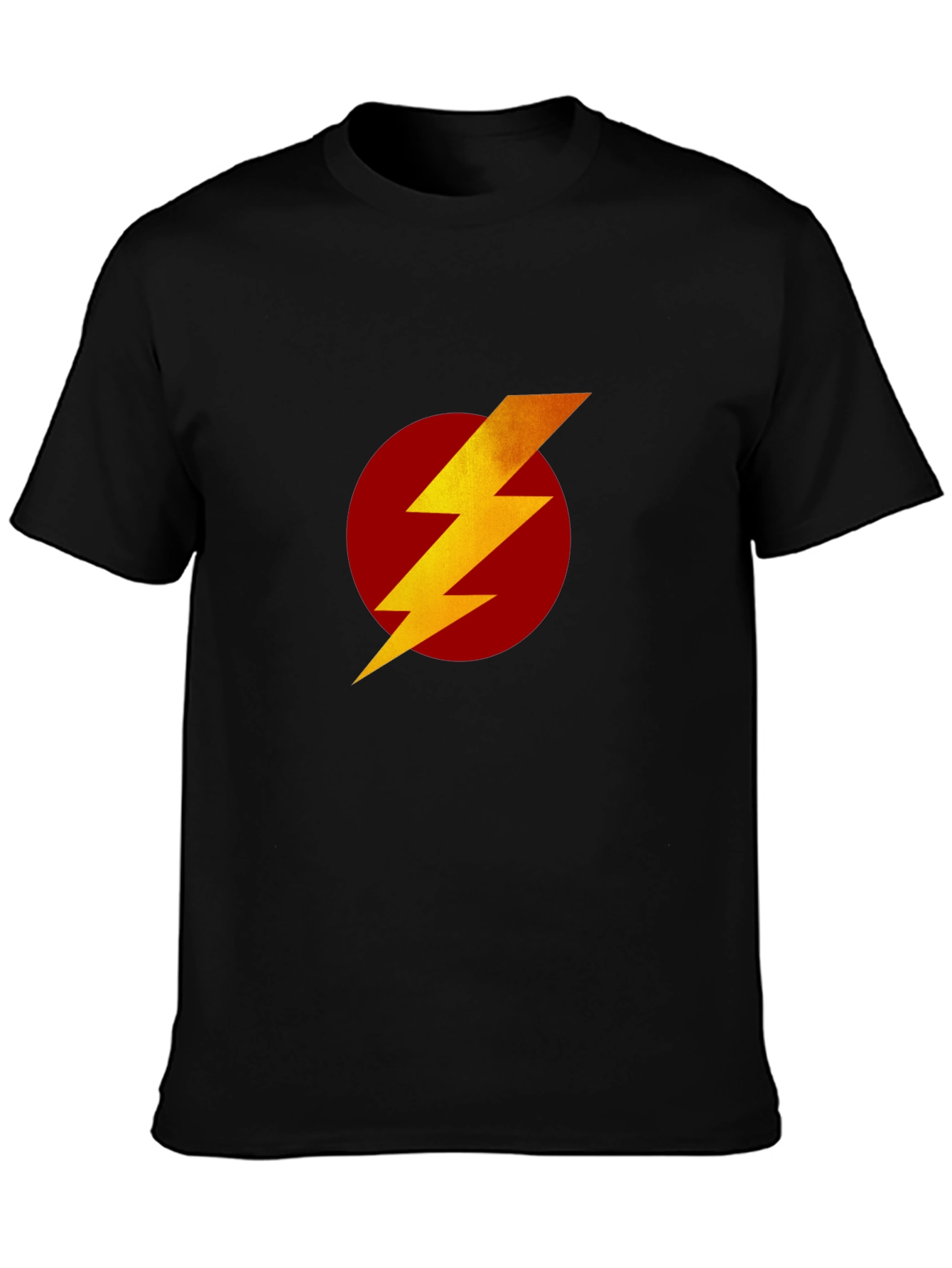 Flash Symbol T-Shirt - Black Superhero Tee