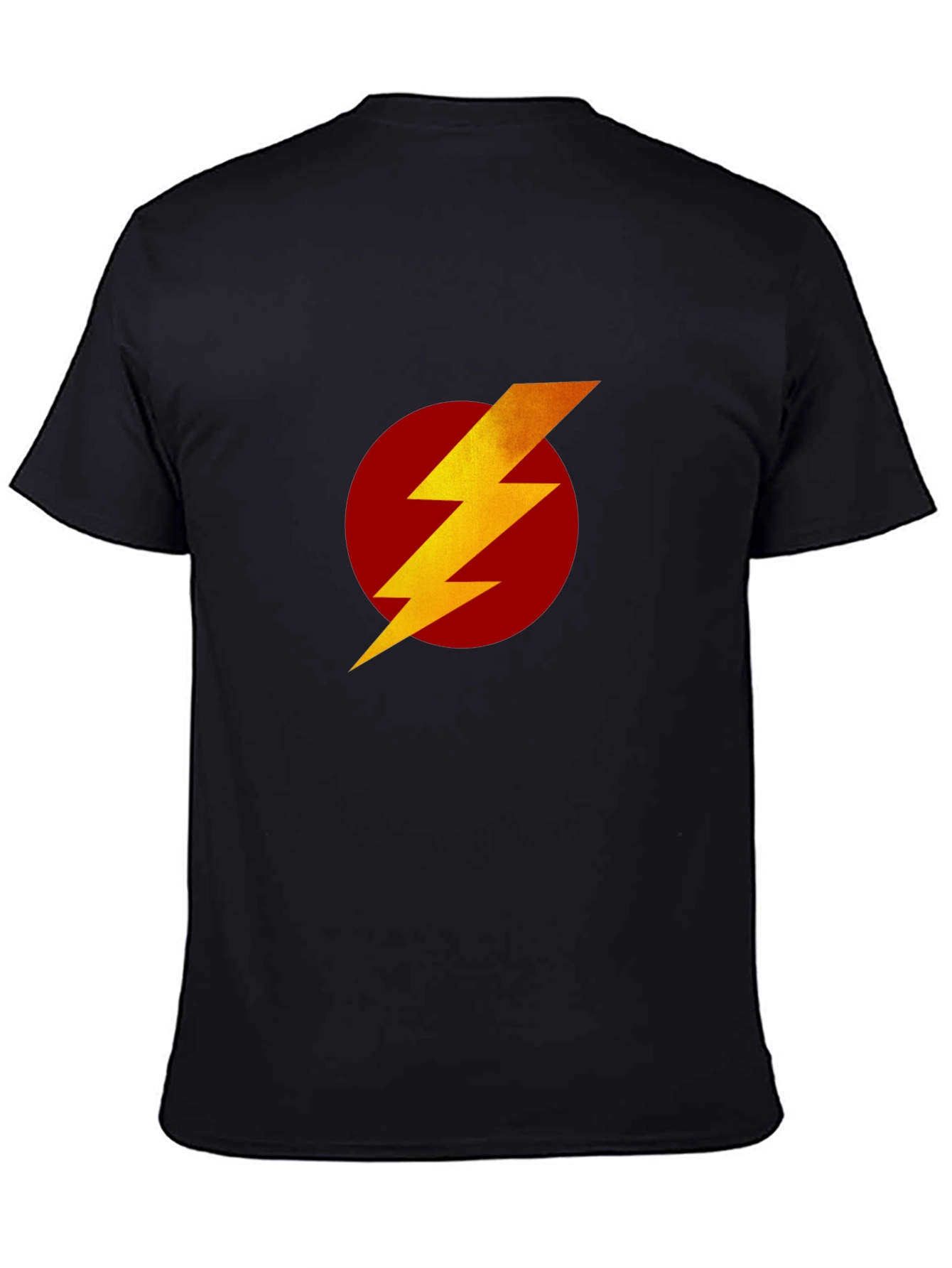 Flash Symbol T-Shirt - Black Superhero Tee