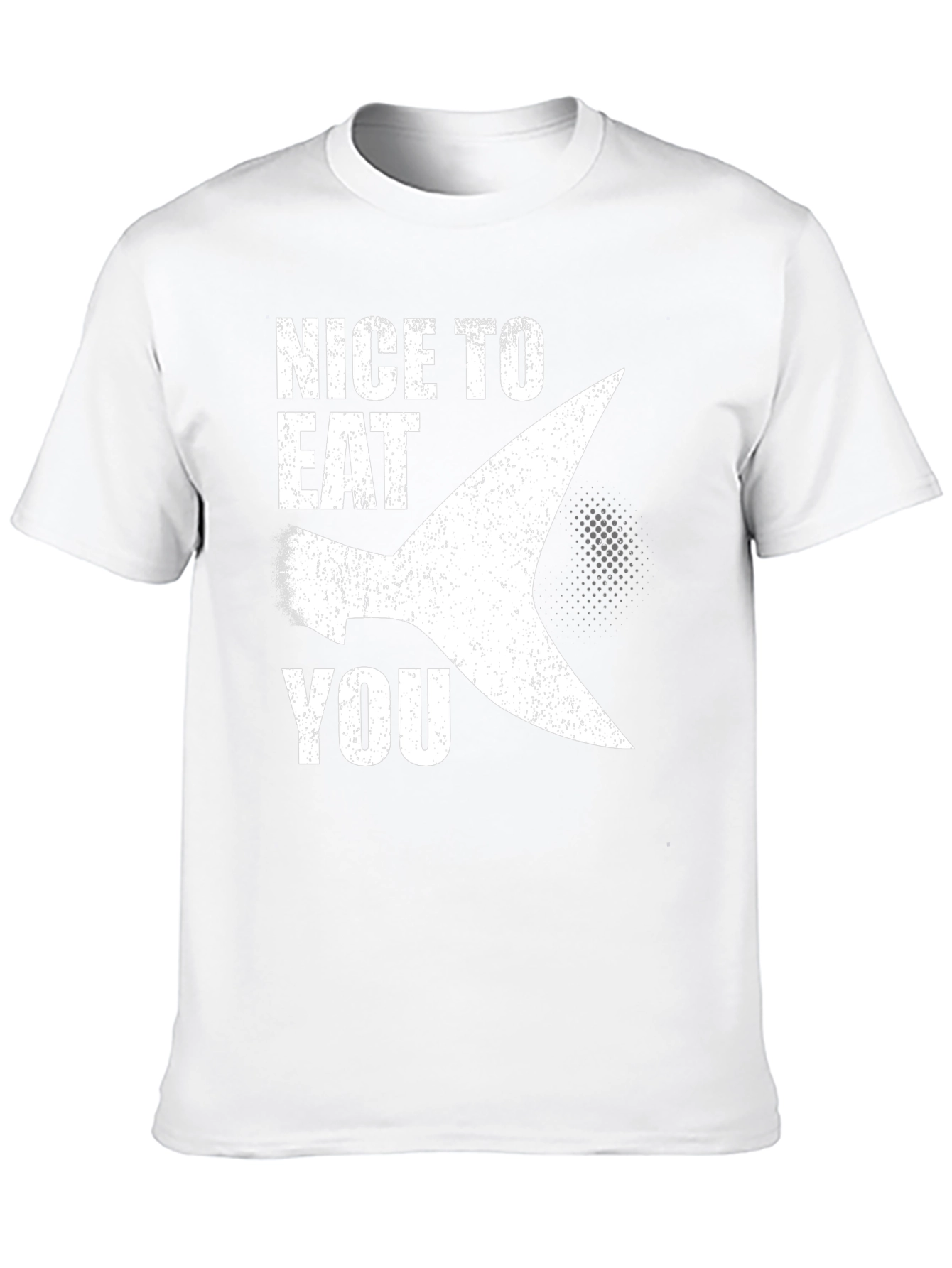 Funny Shark Fin Graphic Novelty T-Shirt