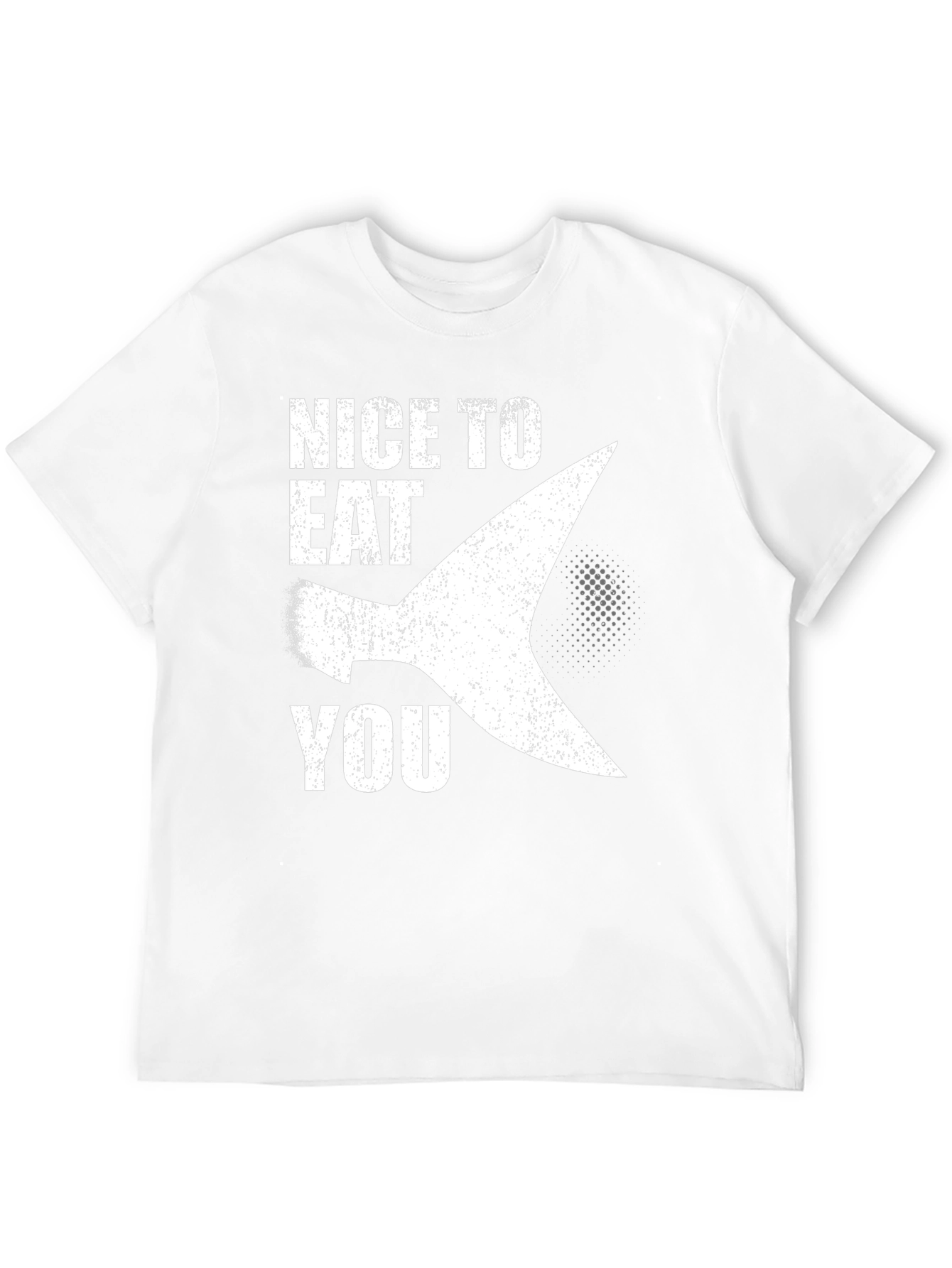 Funny Shark Fin Graphic Novelty T-Shirt