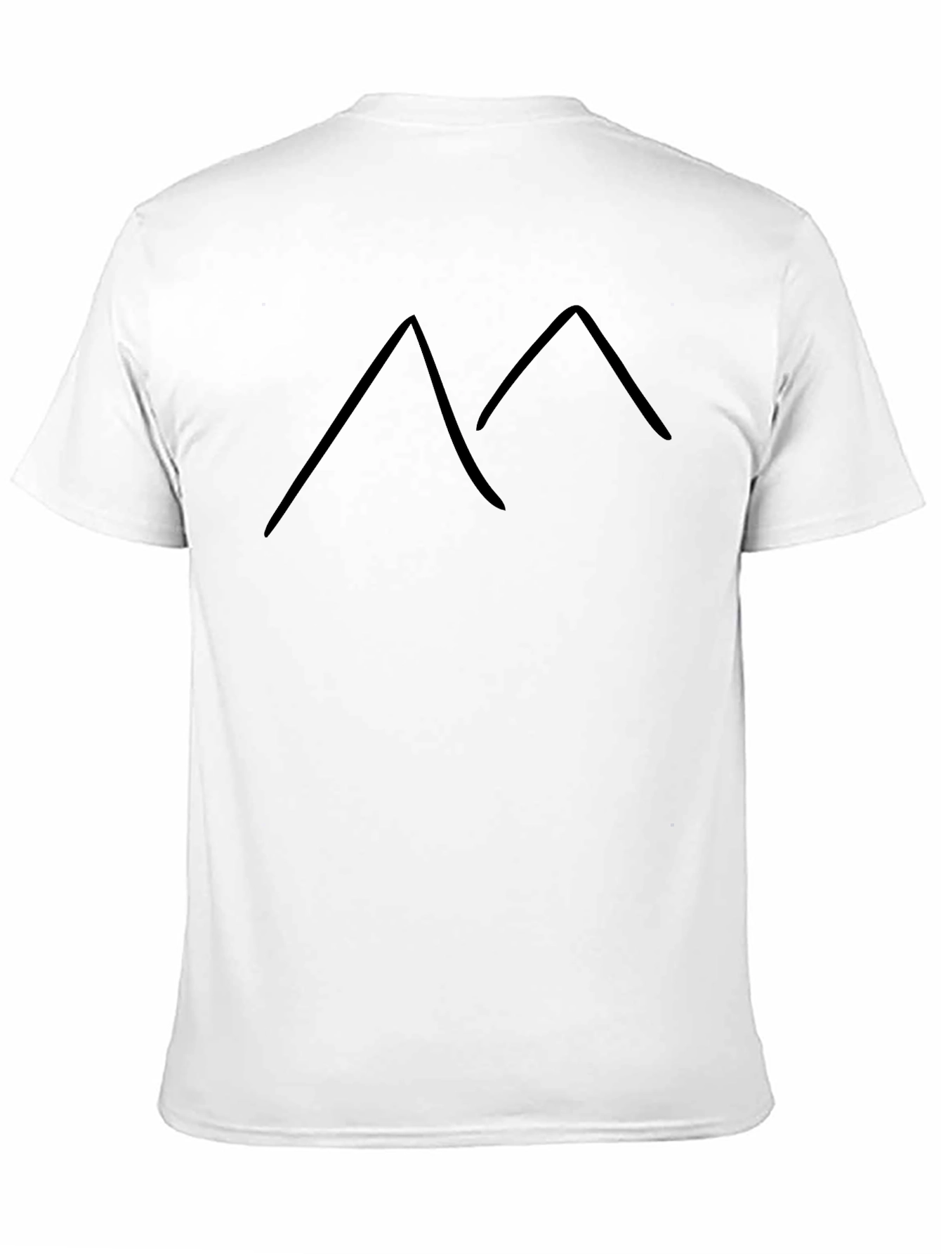 Minimalist Mountain Tee - Black Graphic T-Shirt