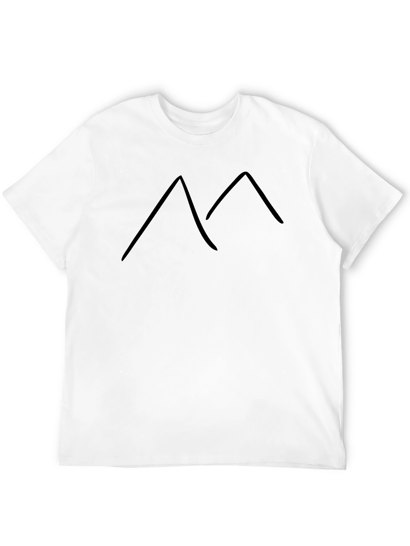 Minimalist Mountain Tee - Black Graphic T-Shirt