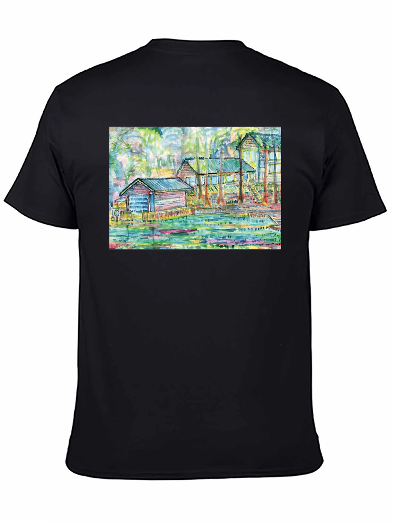 Unique Art T-Shirt: Louisiana Bayou Scene