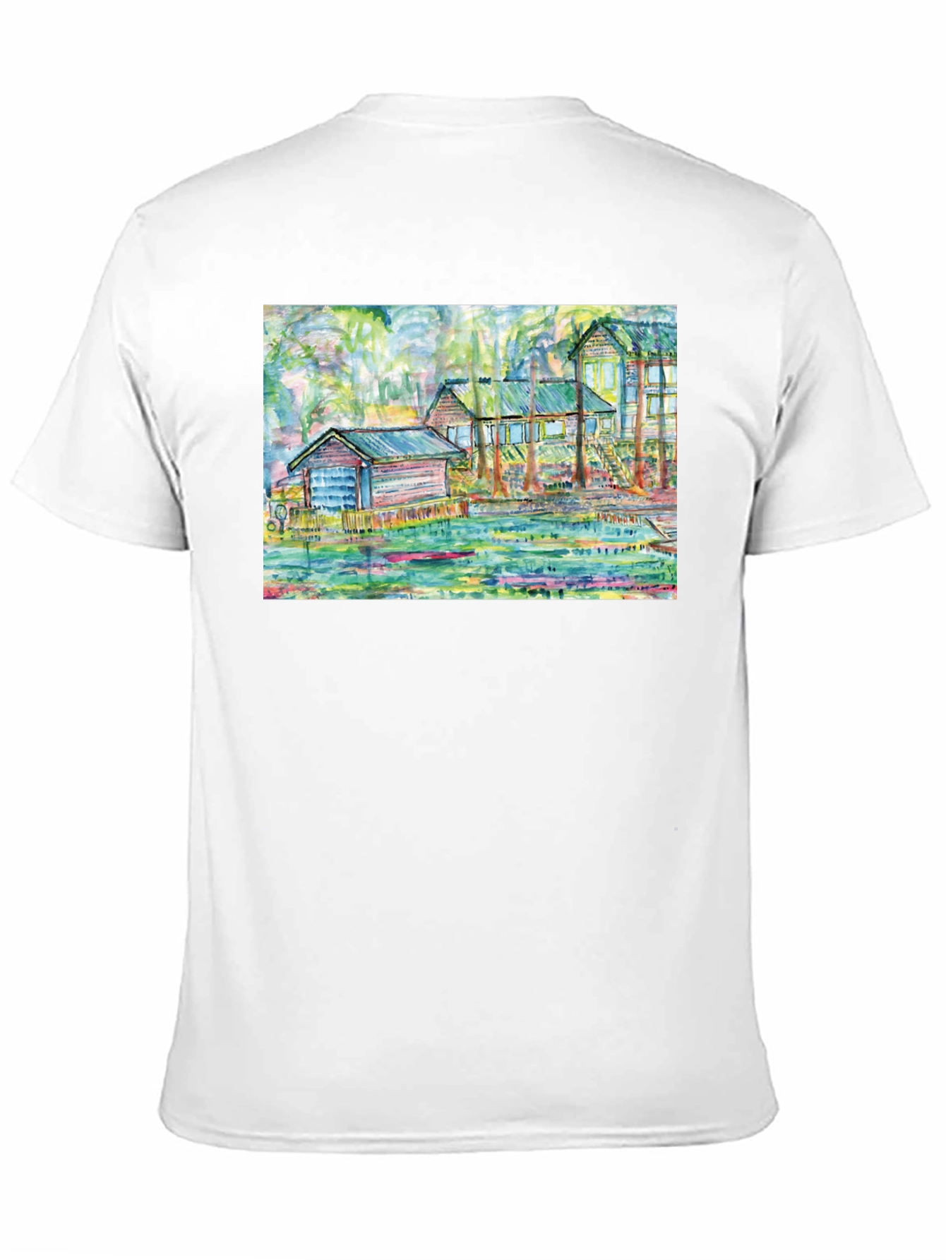 Unique Art T-Shirt: Louisiana Bayou Scene