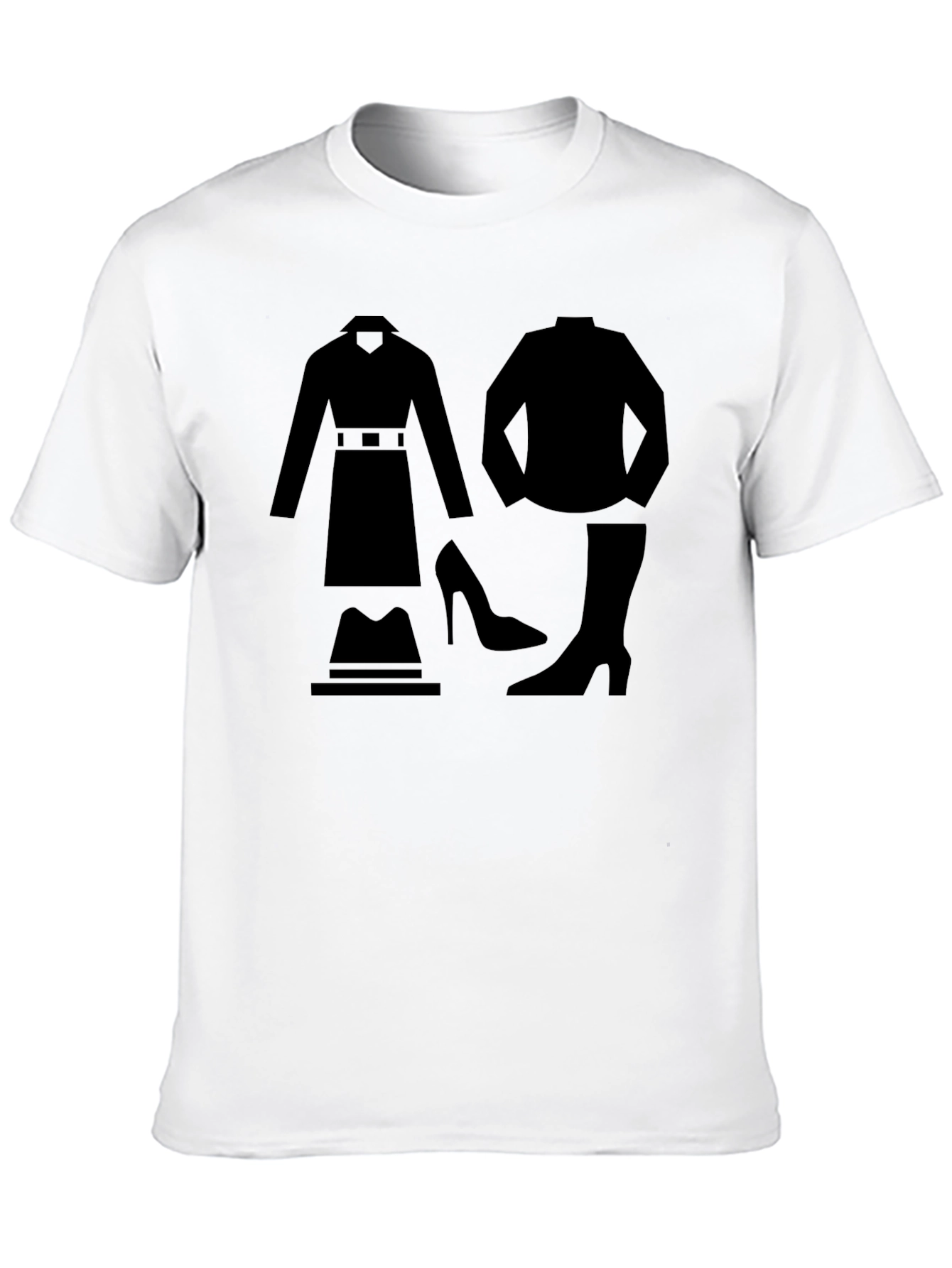 T-Shirt with Spy Outfit Graphic