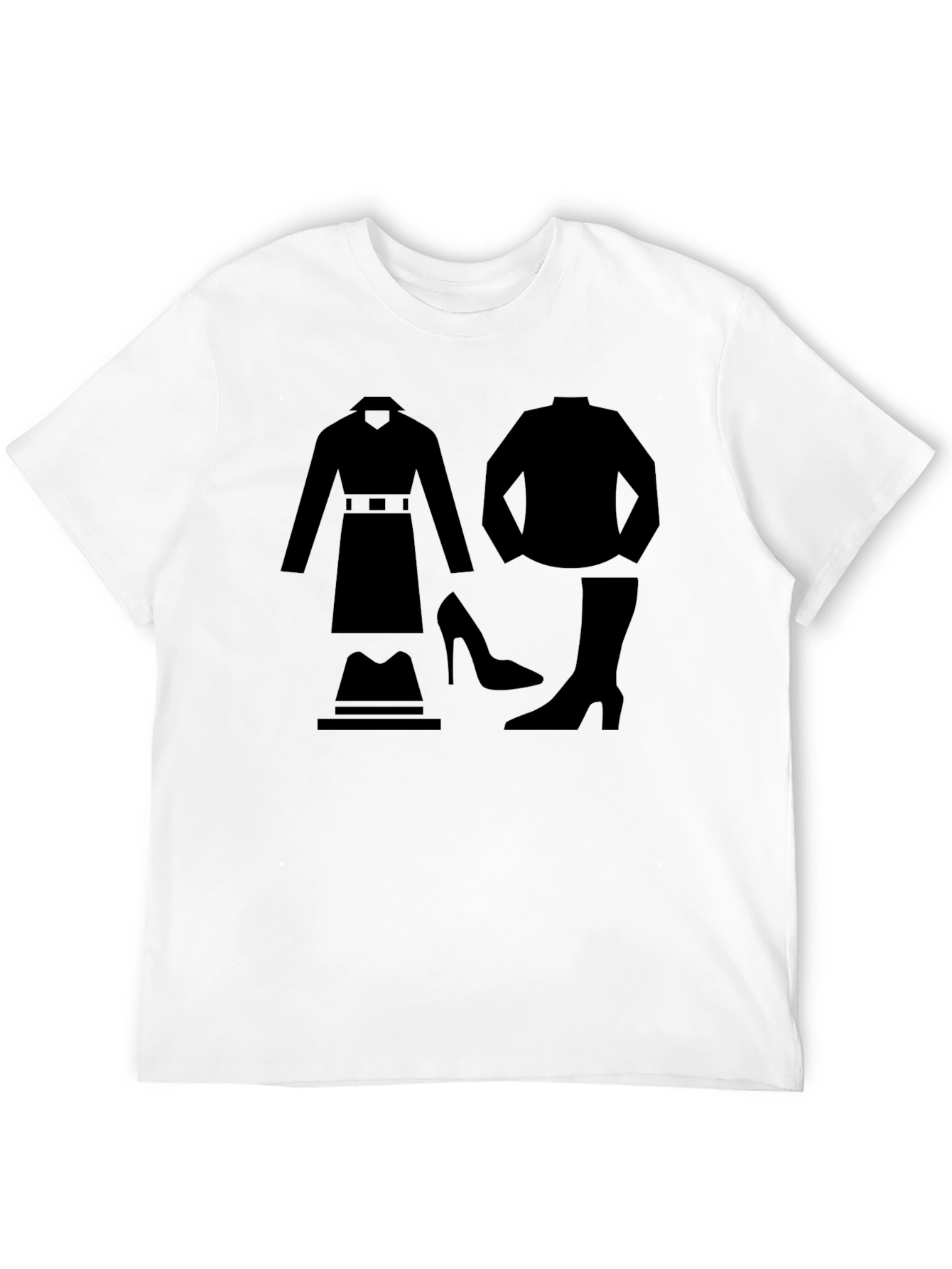 T-Shirt with Spy Outfit Graphic