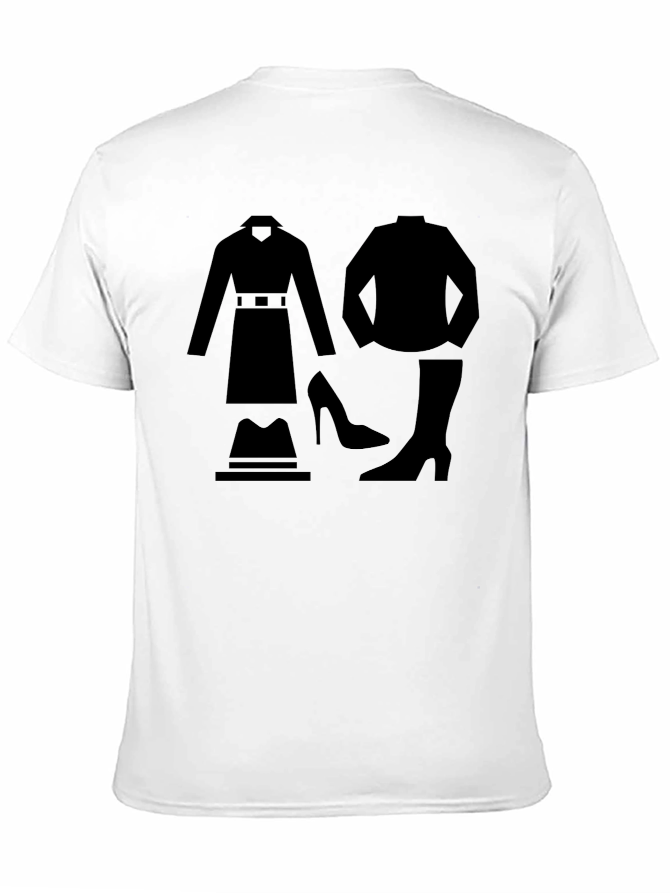 T-Shirt with Spy Outfit Graphic