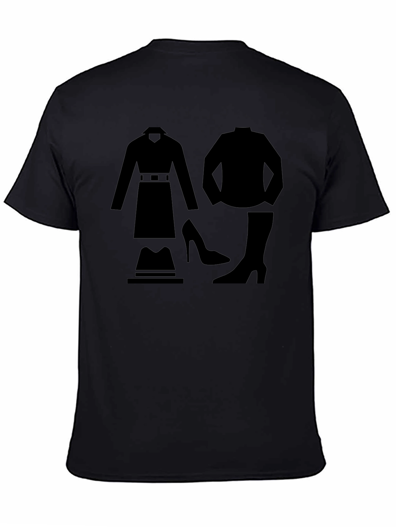 T-Shirt with Spy Outfit Graphic