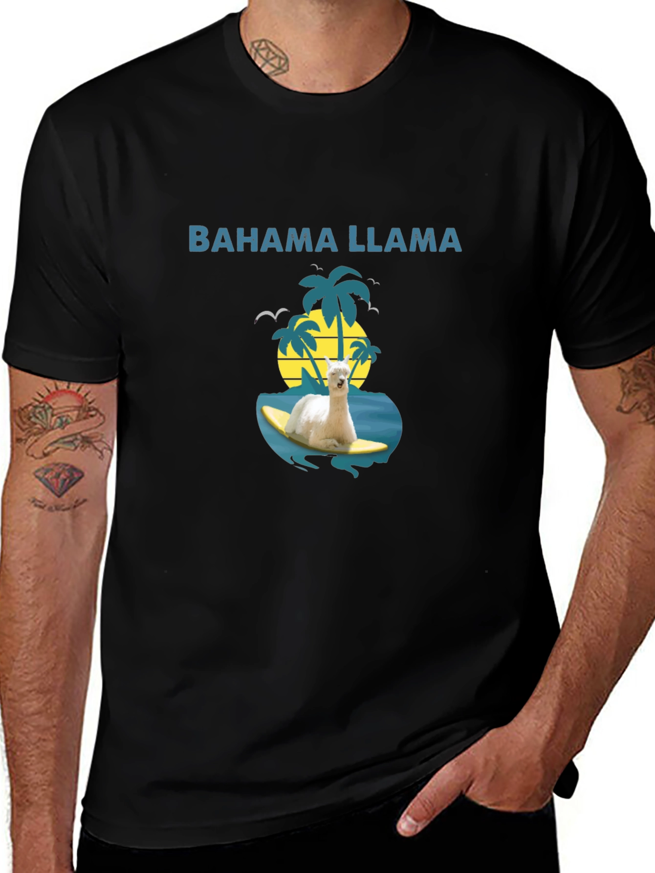 Bahama Llama T-Shirt - Surfs Up!