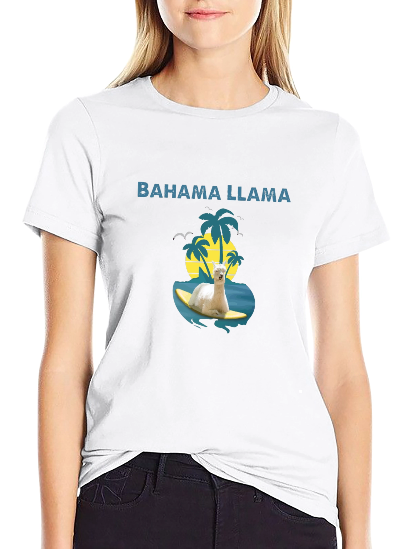 Bahama Llama T-Shirt - Surfs Up!
