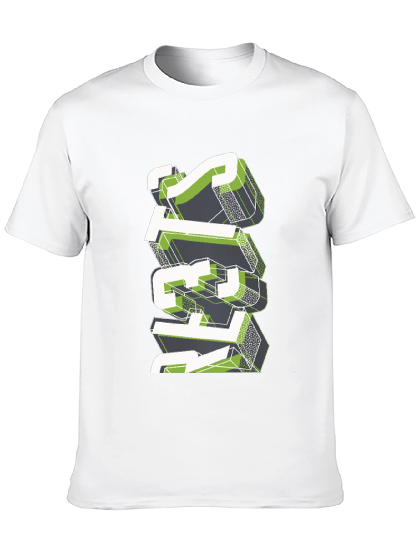 Stylish Geometric Graphic Print Black T-Shirt