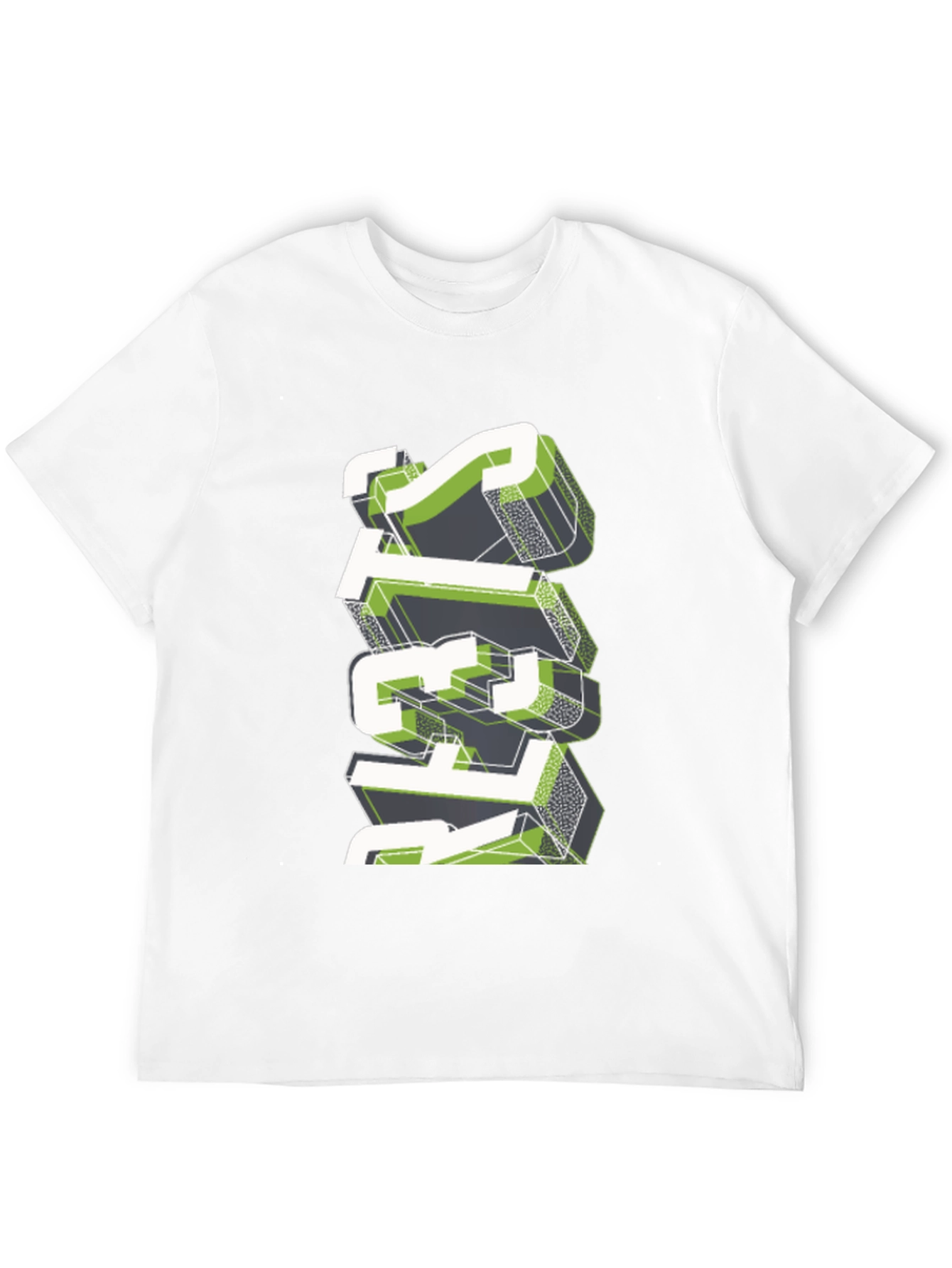 Stylish Geometric Graphic Print Black T-Shirt