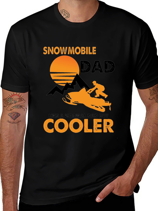 Snowmobile Dad T-Shirt - Cooler Than Normal