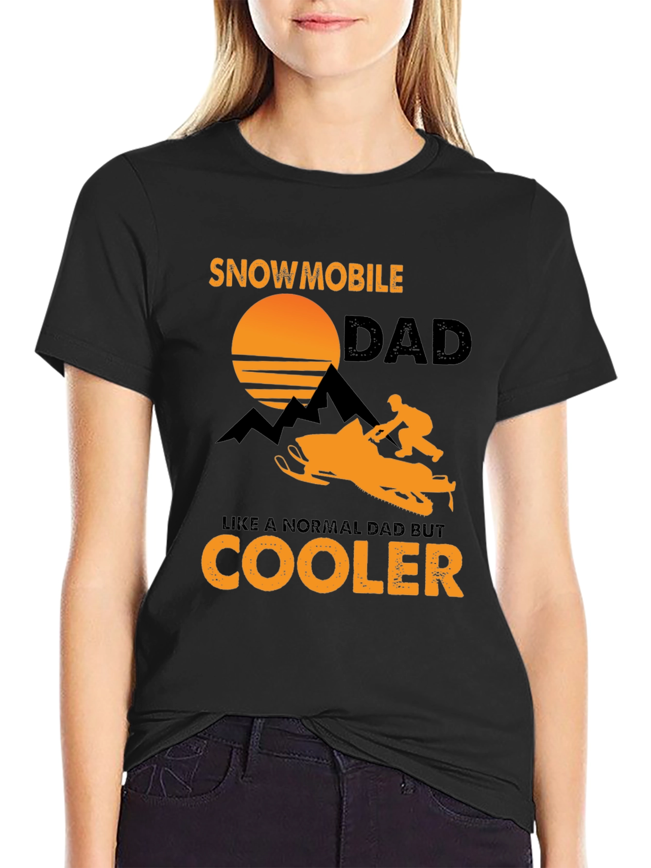 Snowmobile Dad T-Shirt - Cooler Than Normal