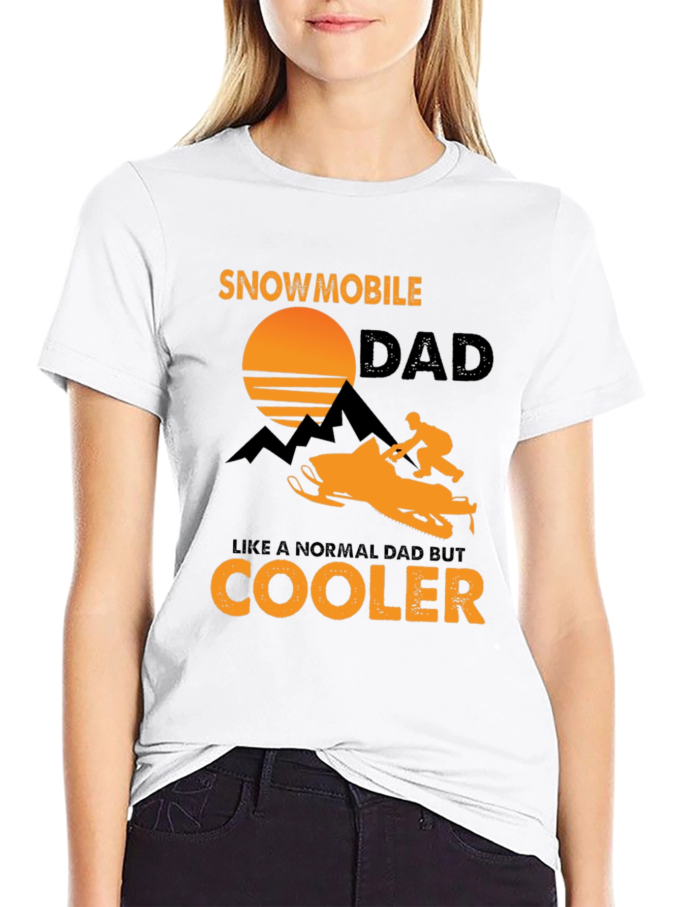 Snowmobile Dad T-Shirt - Cooler Than Normal