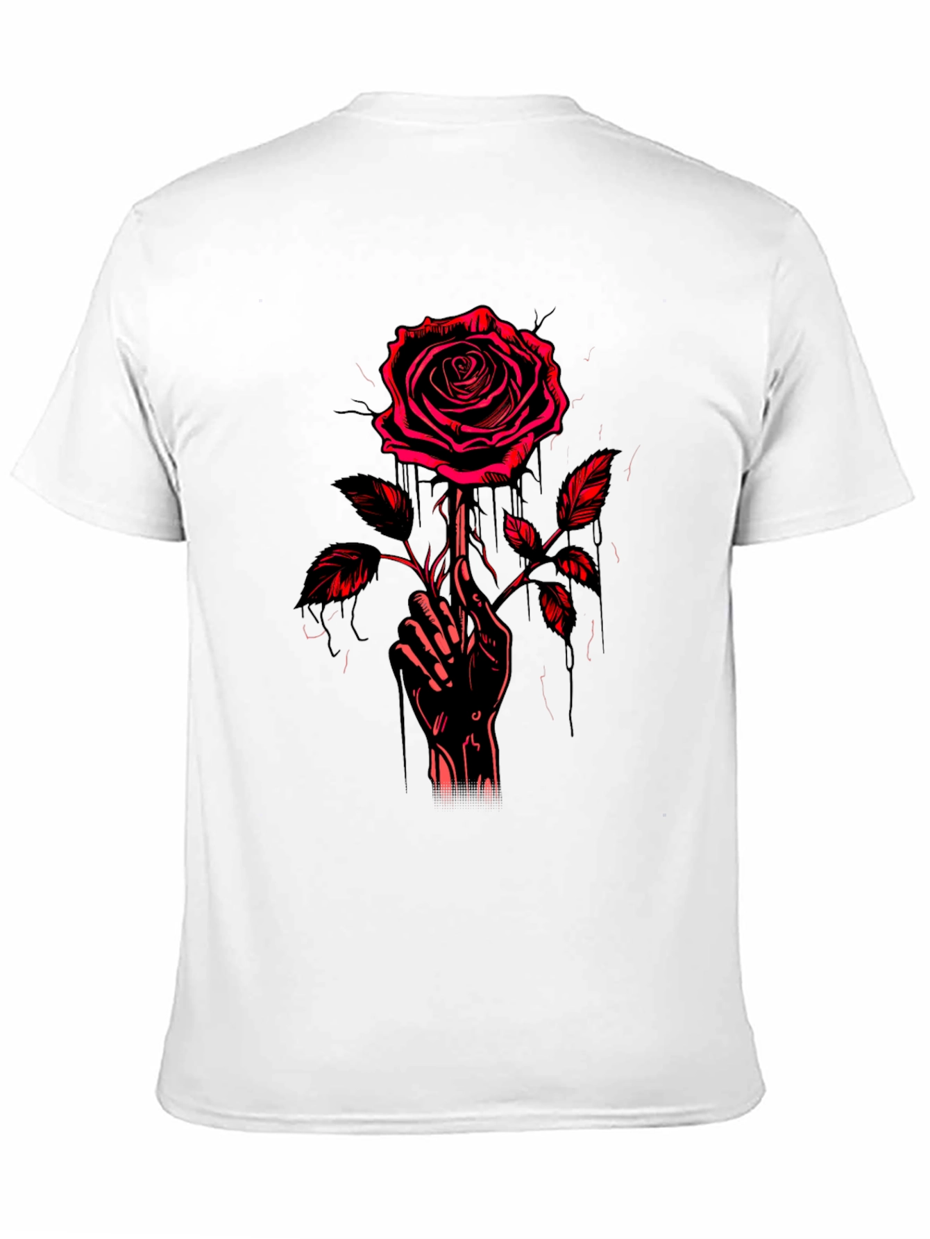 Rose Hand Graphic T-Shirt