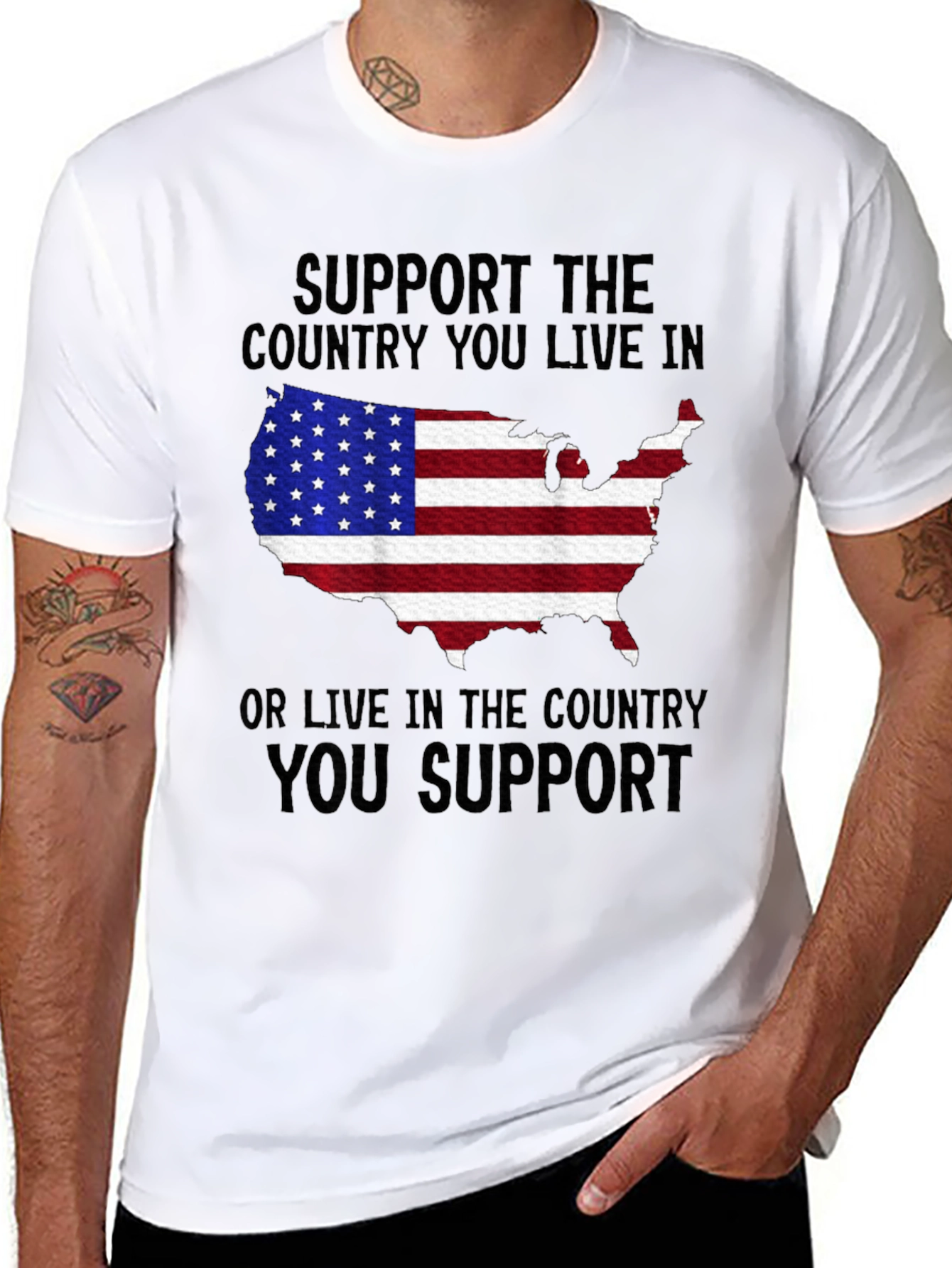 USA Support Patriotic T-Shirt