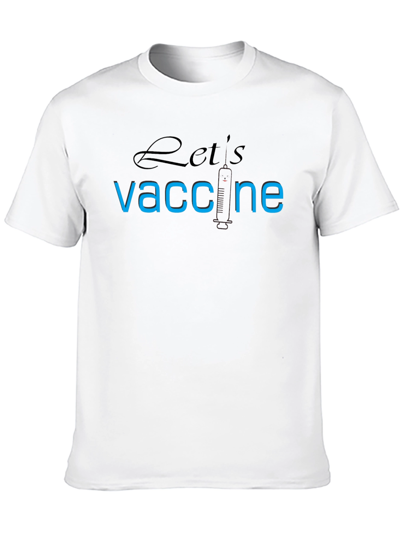Lets Vaccine T-Shirt - Black Pro-Vaccination