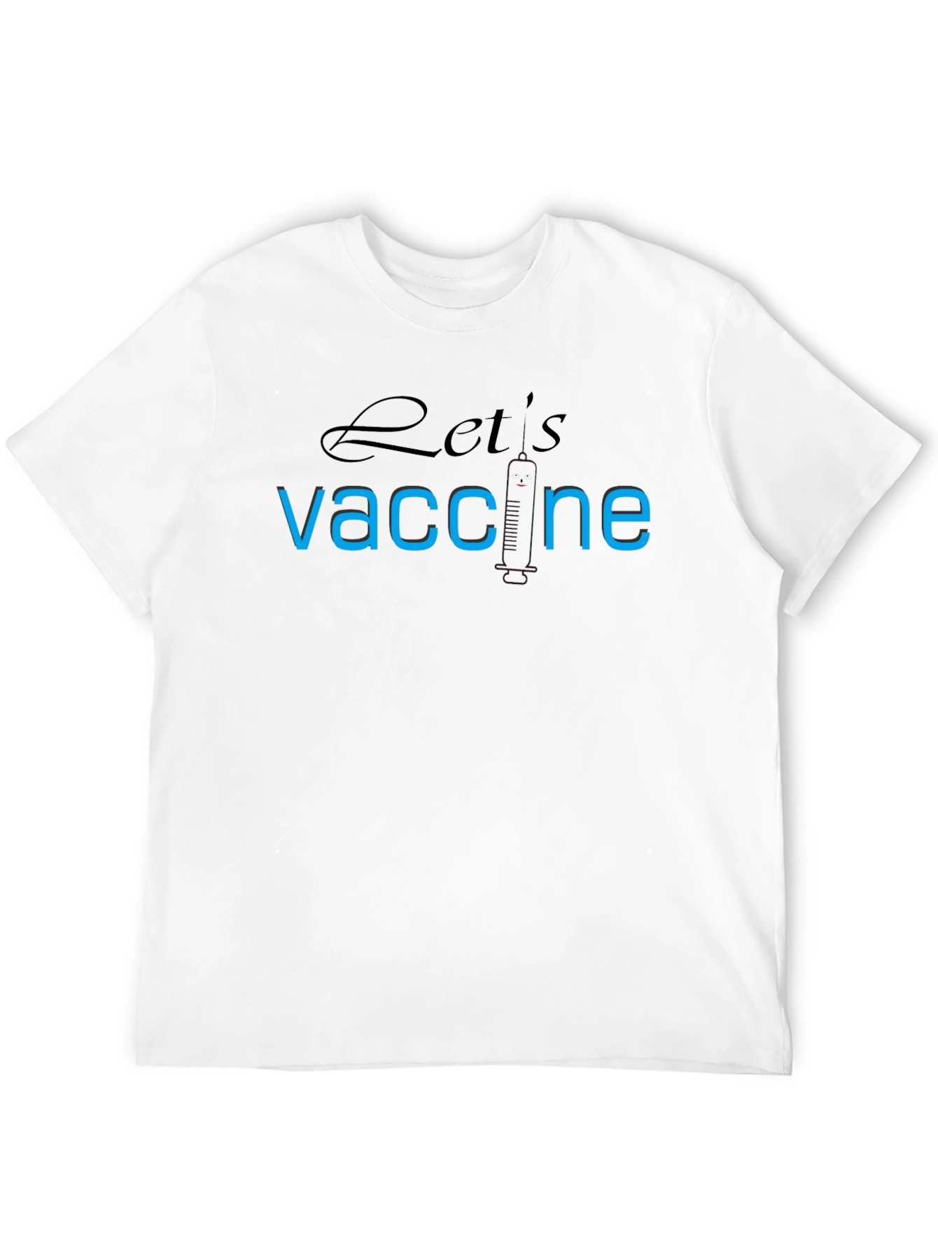 Lets Vaccine T-Shirt - Black Pro-Vaccination