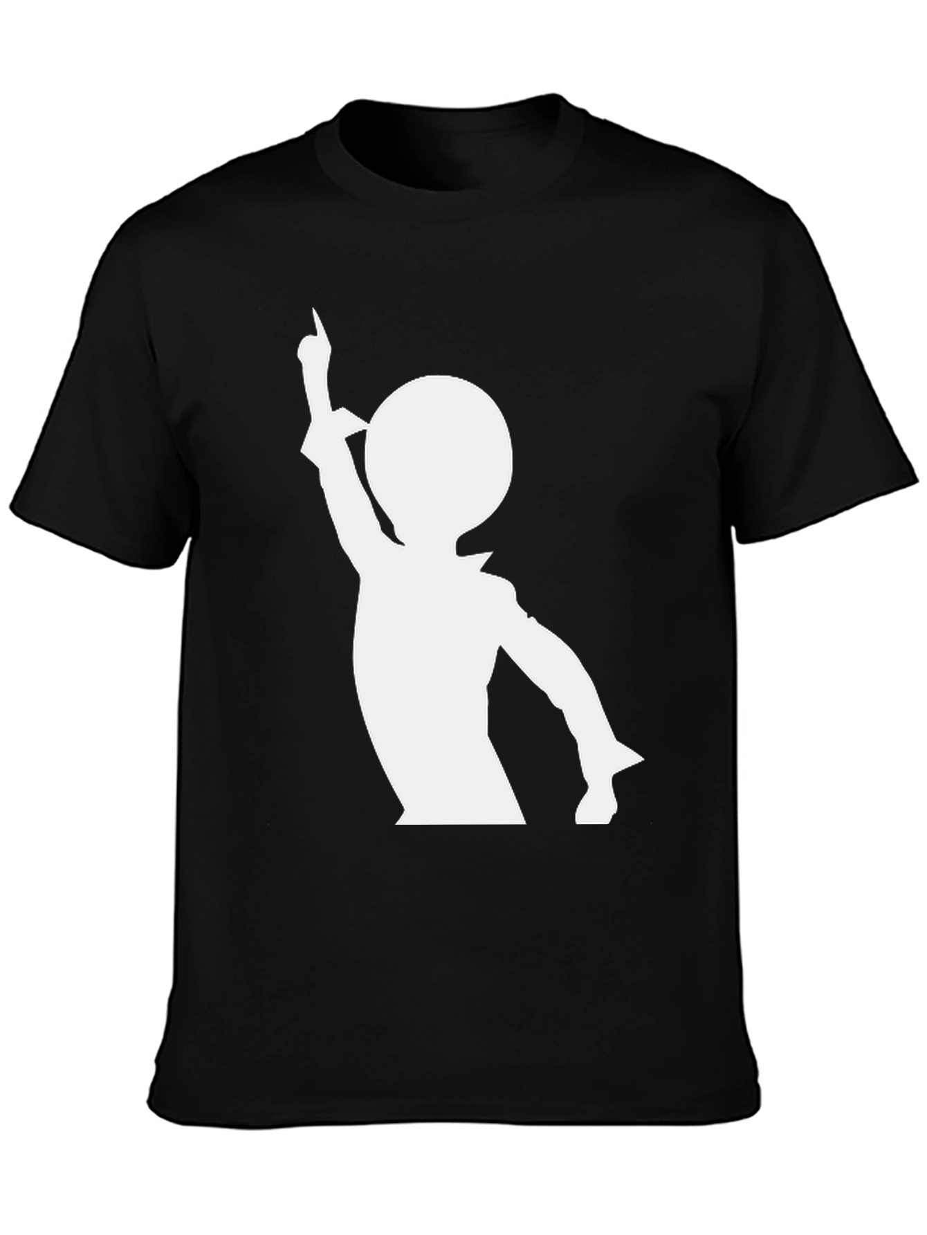 Retro Silhouette Graphic Tee - Black