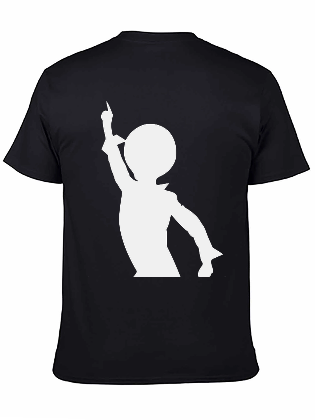 Retro Silhouette Graphic Tee - Black