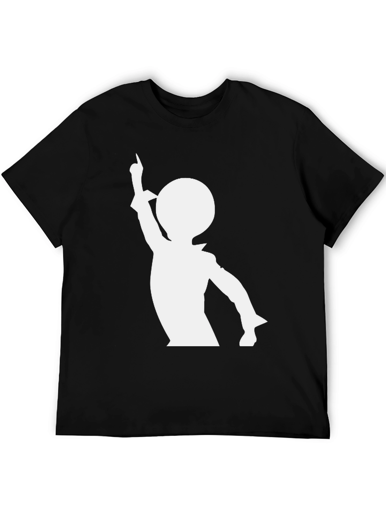 Retro Silhouette Graphic Tee - Black