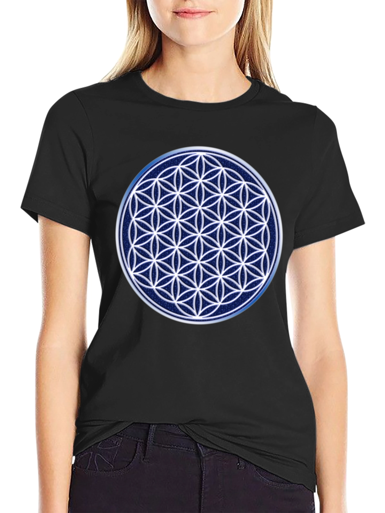 Flower of Life Sacred Geometry Graphic Tee
