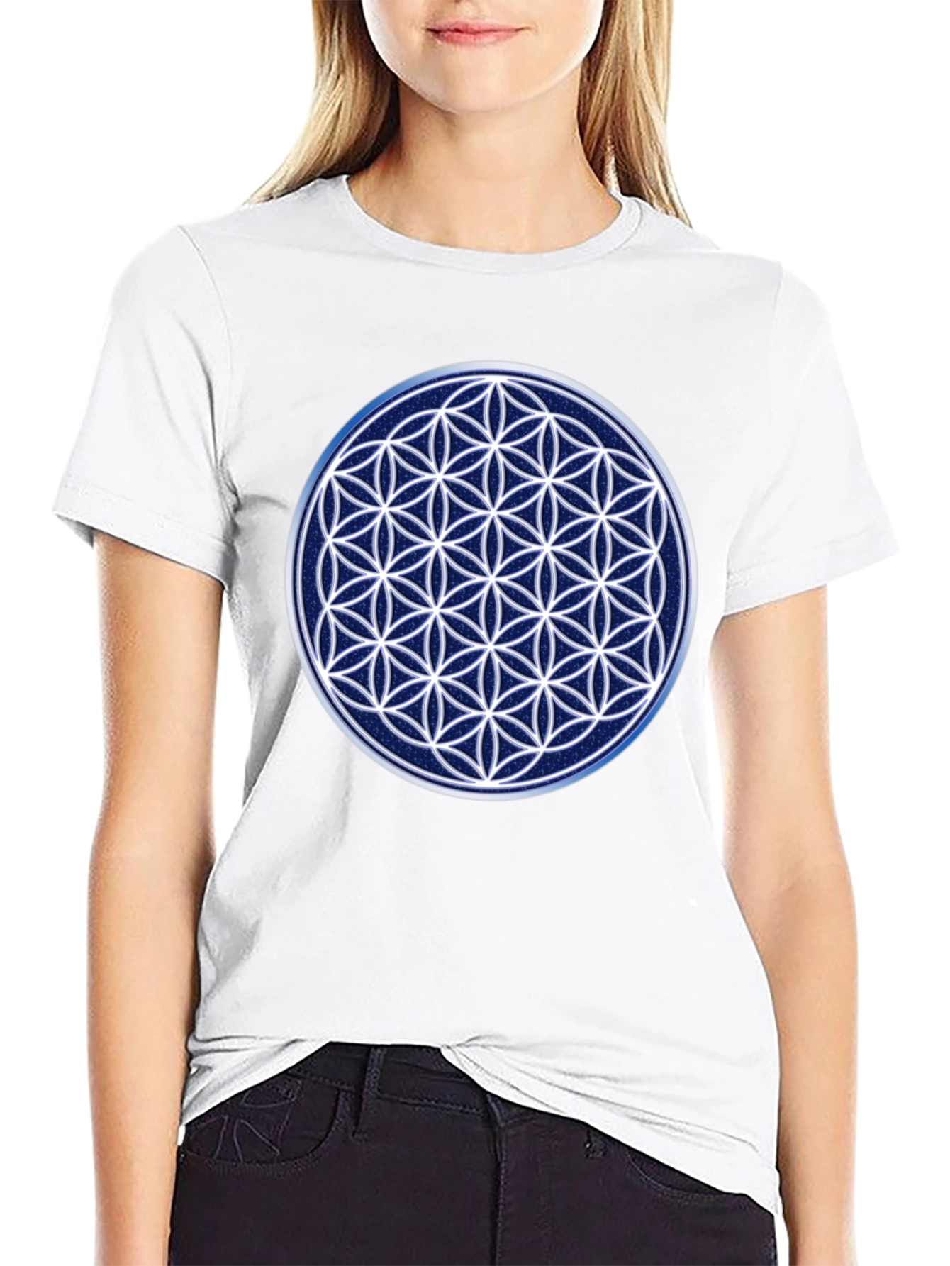 Flower of Life Sacred Geometry Graphic Tee