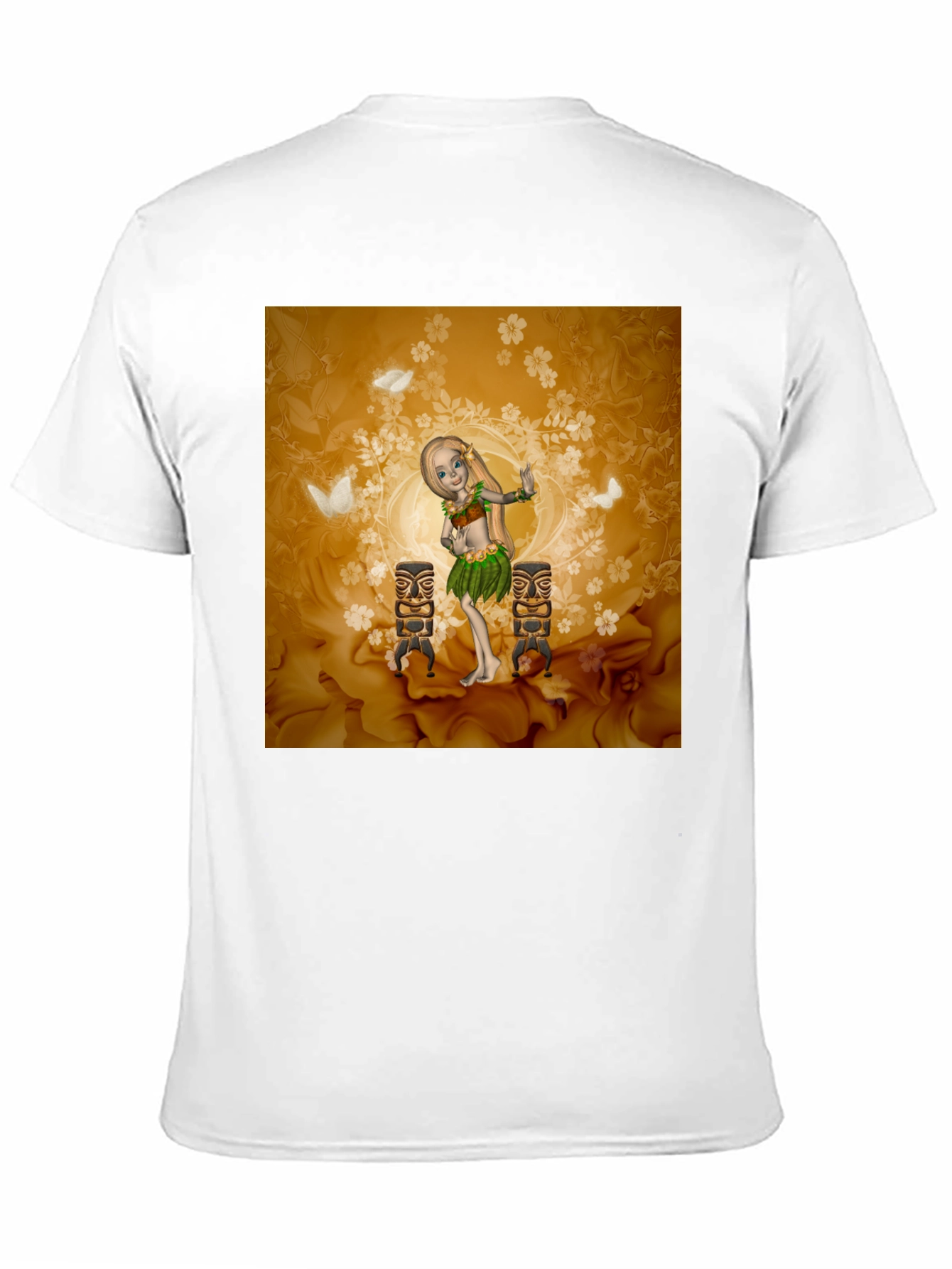 Tropical Hula Dancer Graphic Tee
