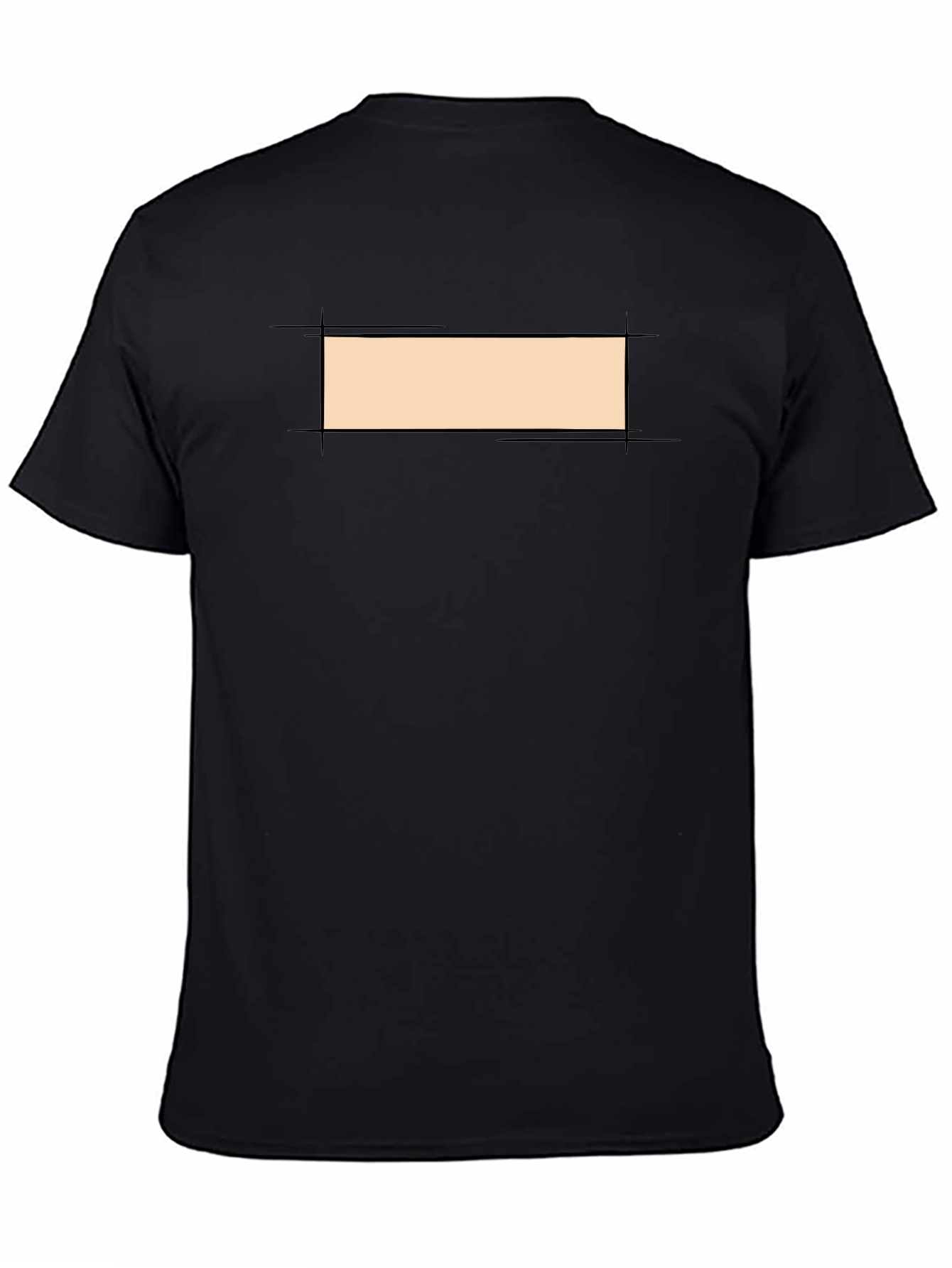 Mens Black Short Sleeve Crew Neck Tee