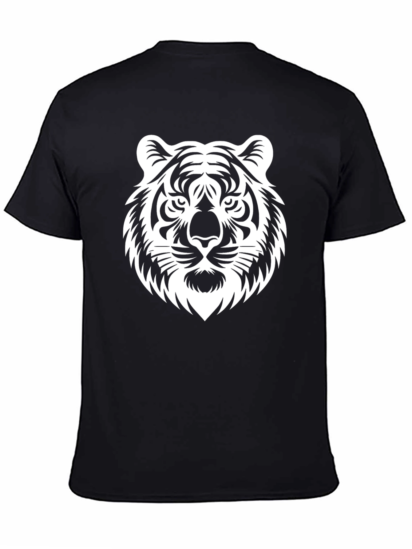 Tiger Graphic Black T-Shirt Bold Animal Print