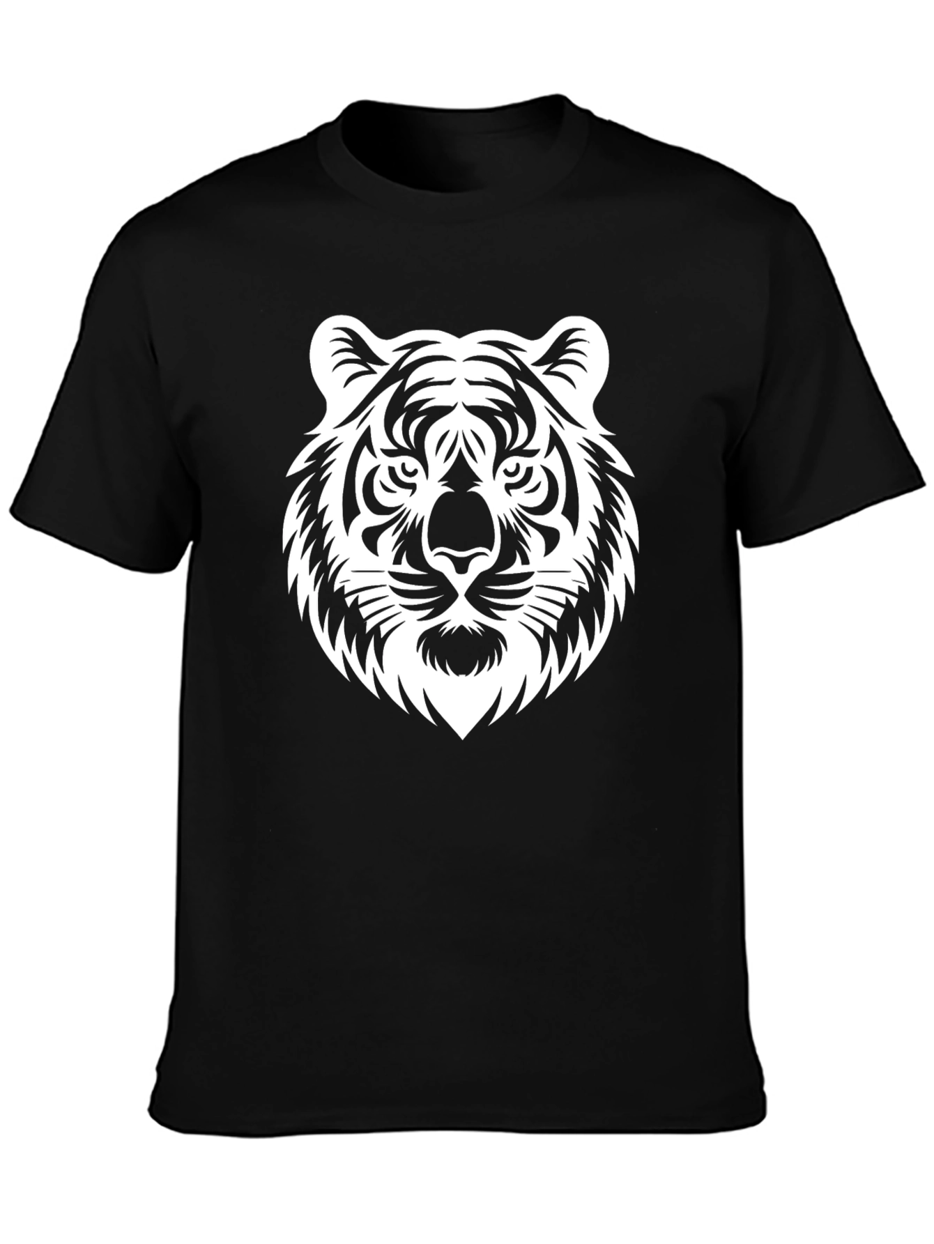 Tiger Graphic Black T-Shirt Bold Animal Print