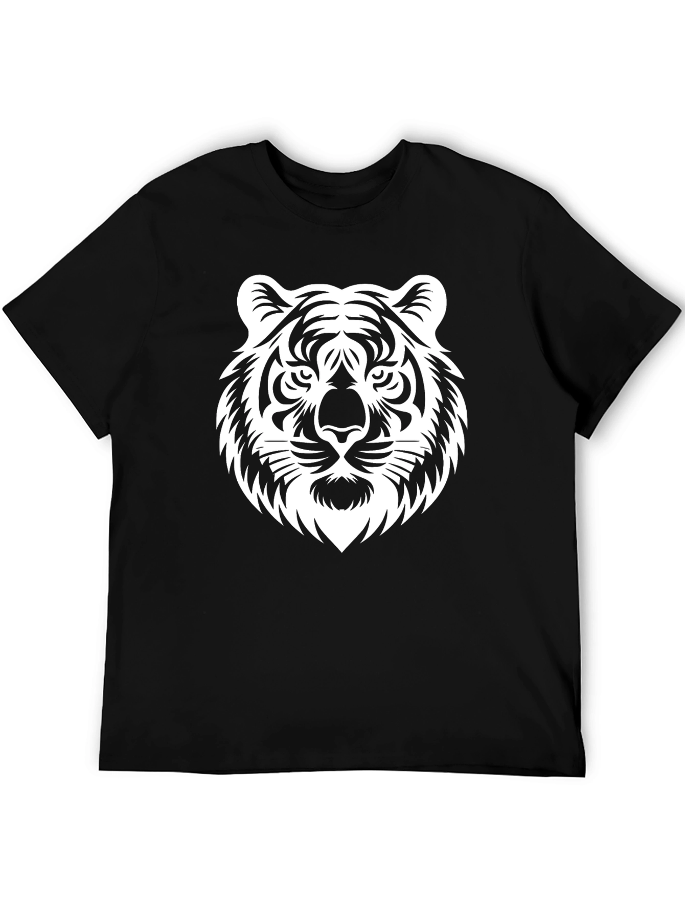 Tiger Graphic Black T-Shirt Bold Animal Print