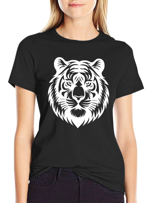 Tiger Graphic Black T-Shirt Bold Animal Print