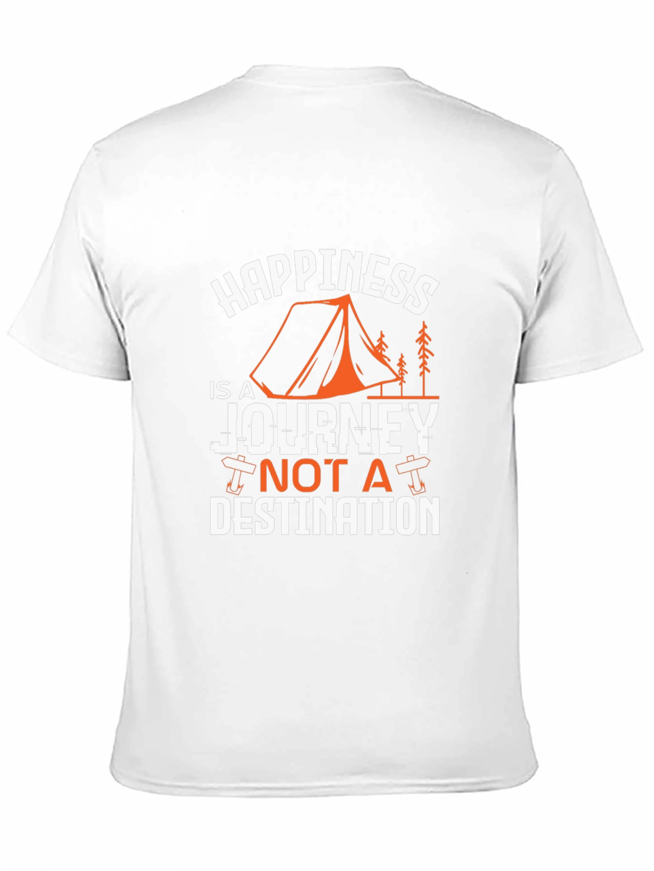 Happiness is a Journey Graphic Tee - Black