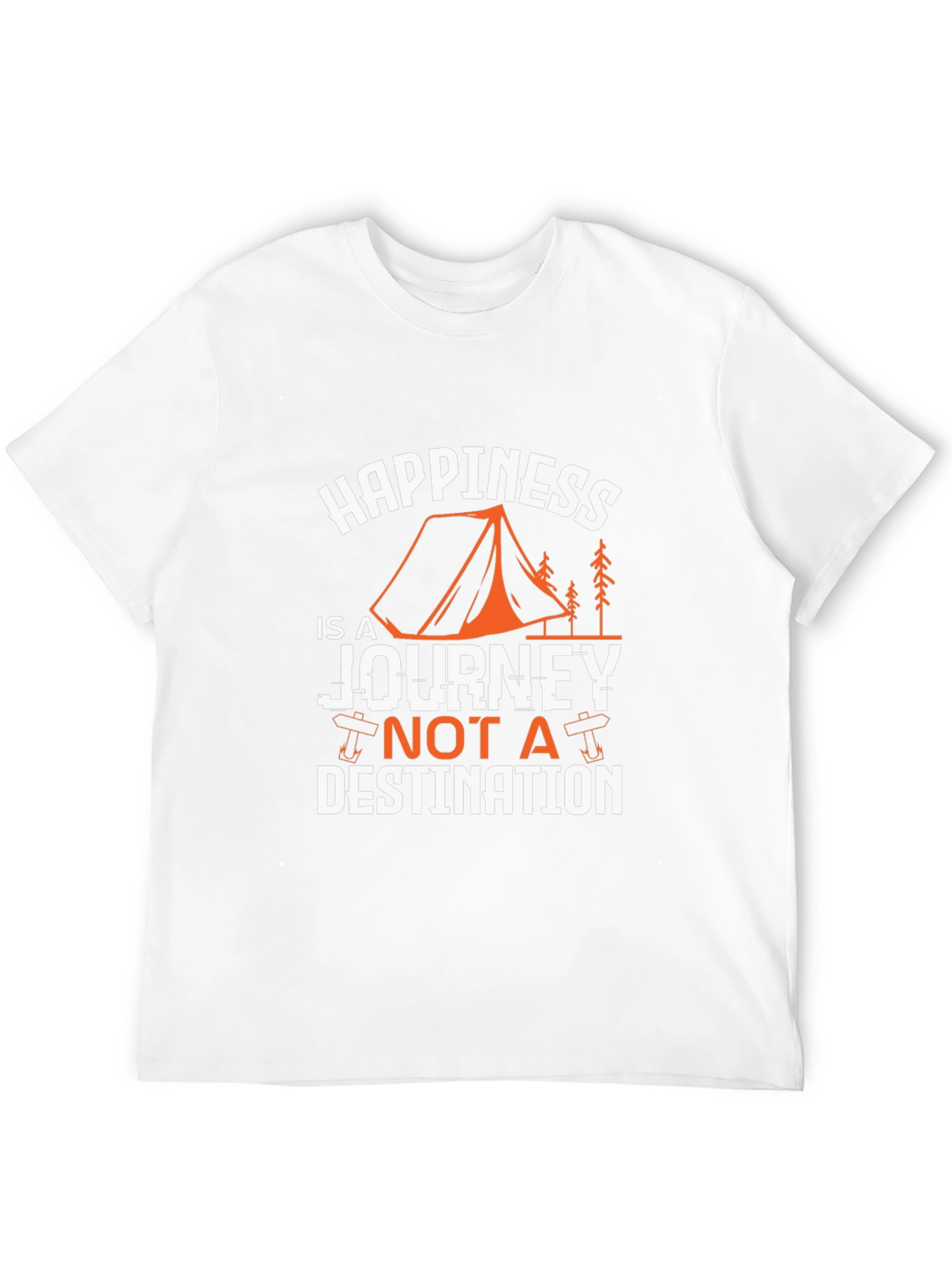Happiness is a Journey Graphic Tee - Black