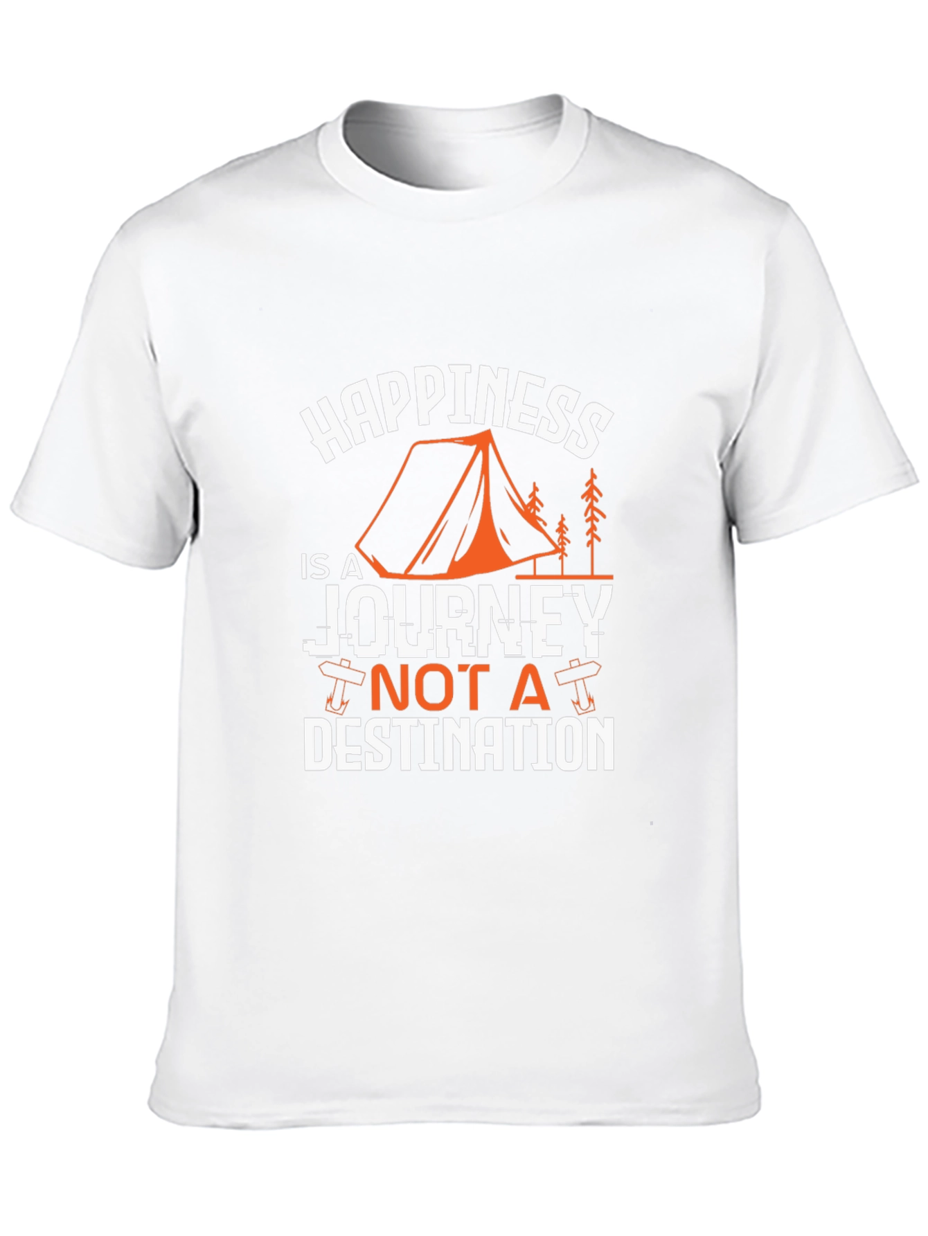 Happiness is a Journey Graphic Tee - Black