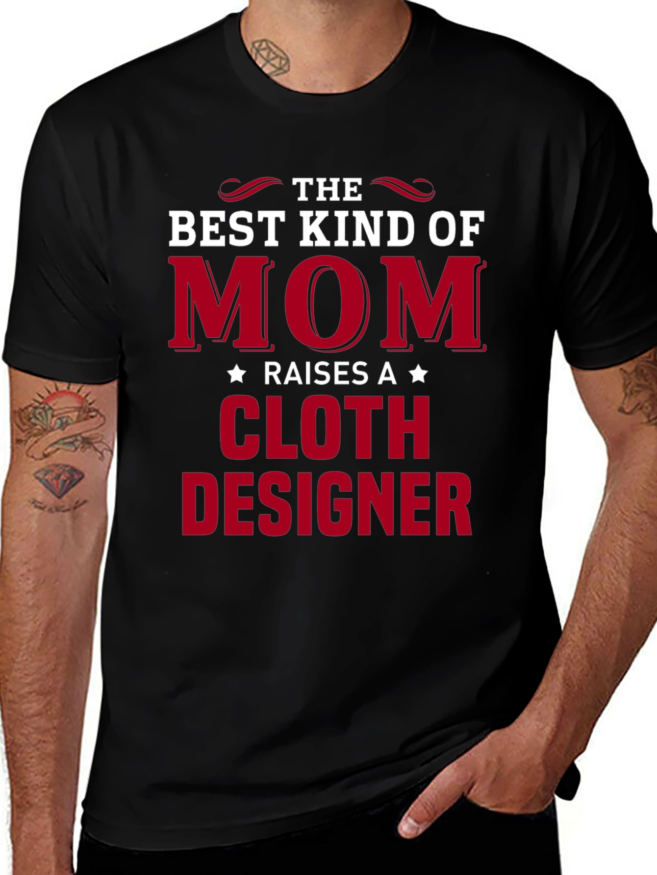 Best Mom Raises a Cloth Designer T-Shirt