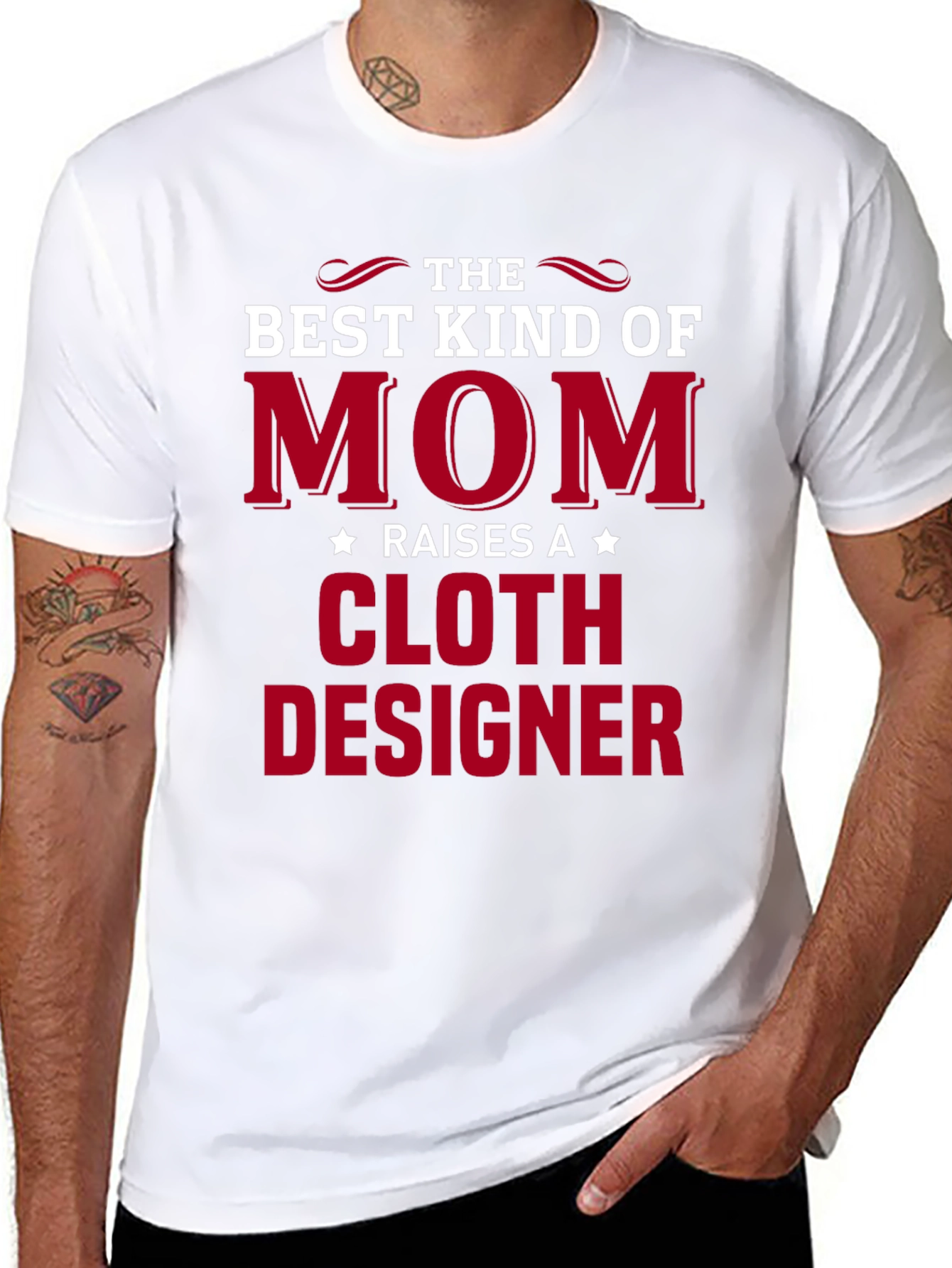 Best Mom Raises a Cloth Designer T-Shirt
