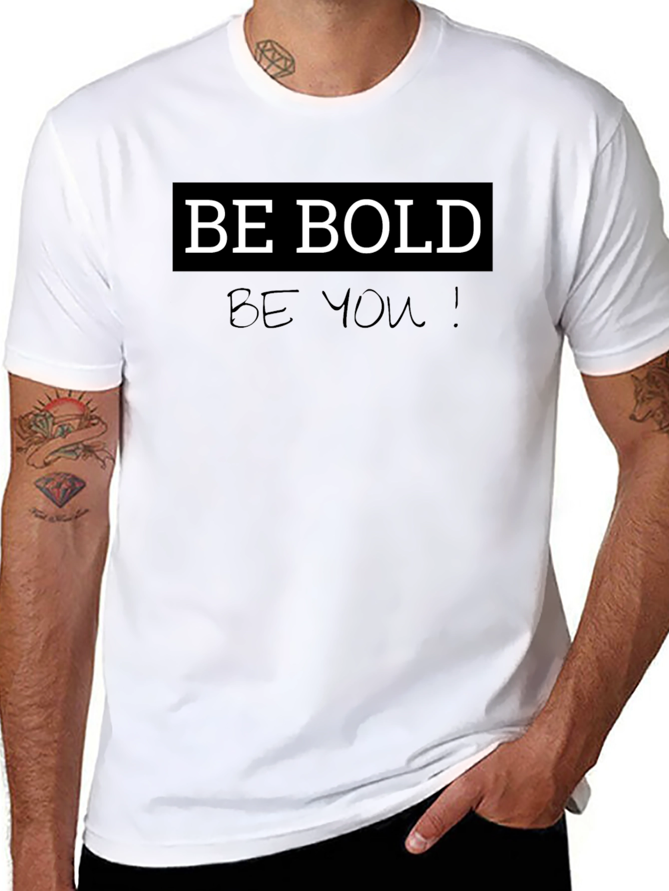 Be Bold Graphic Tee - Black Short Sleeve