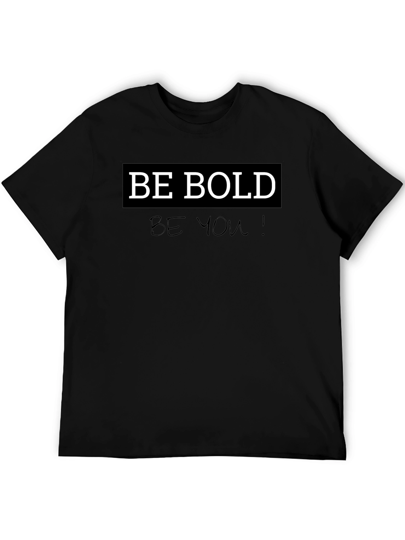 Be Bold Graphic Tee - Black Short Sleeve